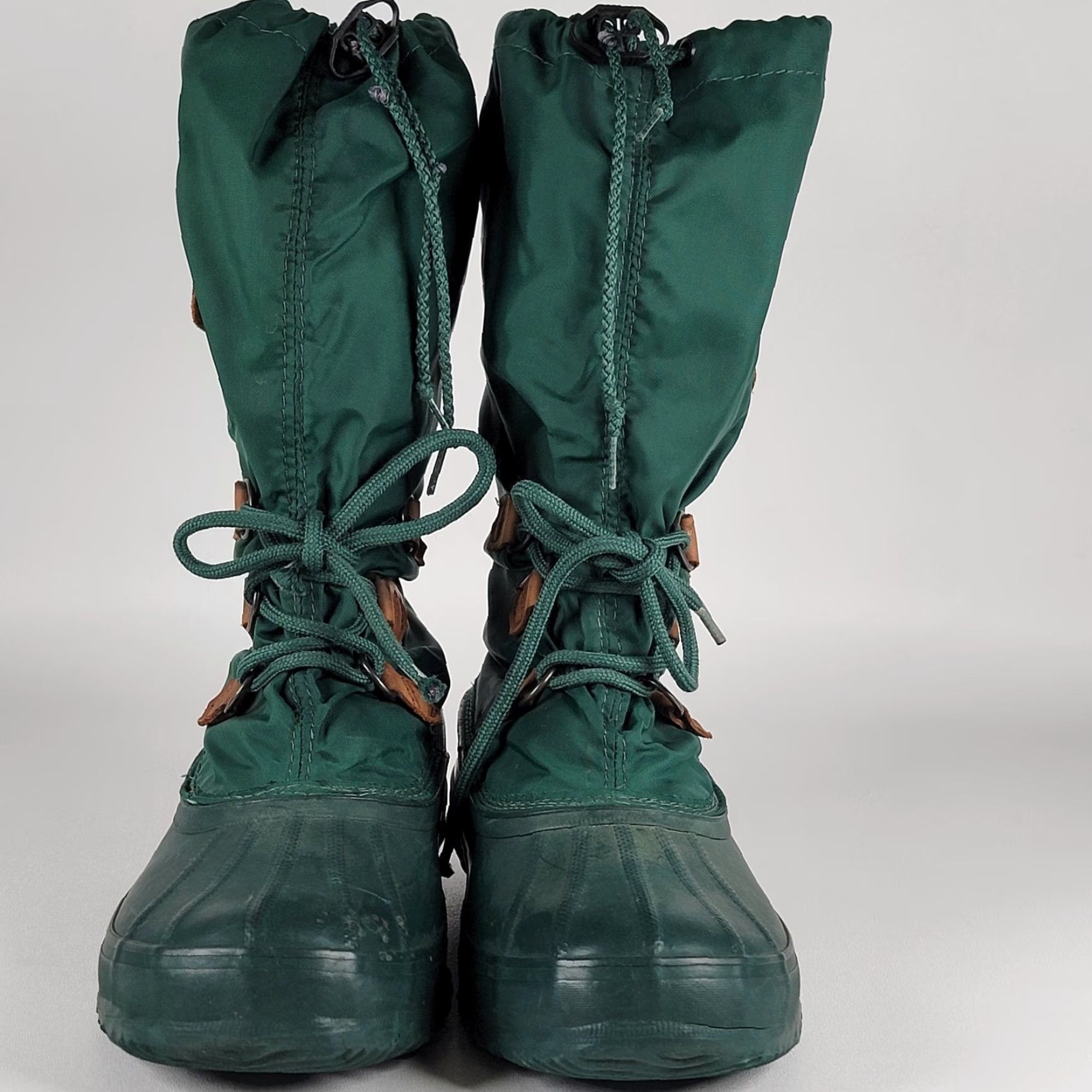 SOREL VINTAGE Sorel Snowlion Tall Green Women’s Snow Boot 9 Canada Felt Liners Mid-Calf Lace Up Insulated Size US 9 / IT 39 - 2 Thumbnail