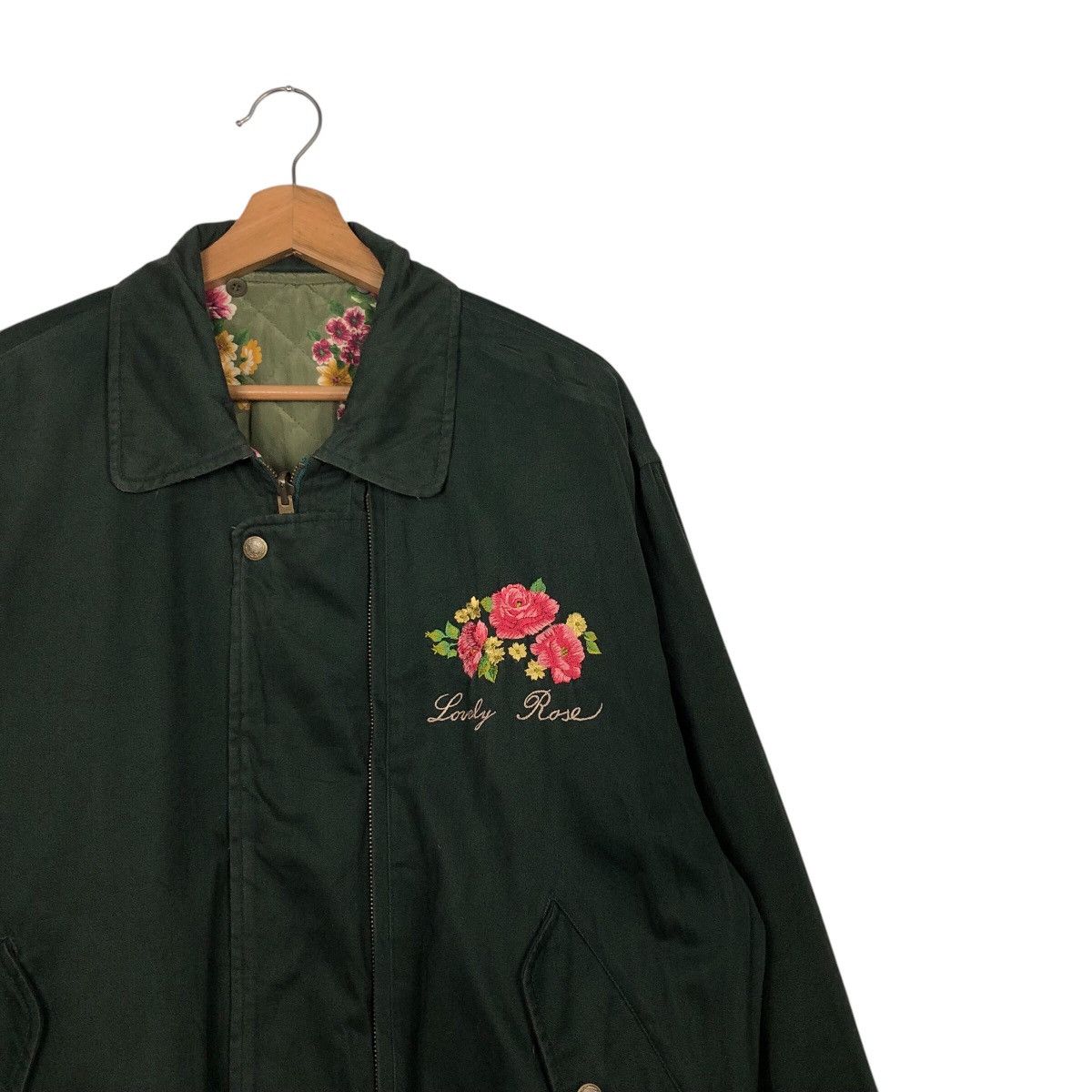 Japanese Brand × Vintage 📌Vintage Reversible Bomber Jacket Full Floral Issey Miyake Size US M / EU 48-50 / 2 - 9 Thumbnail