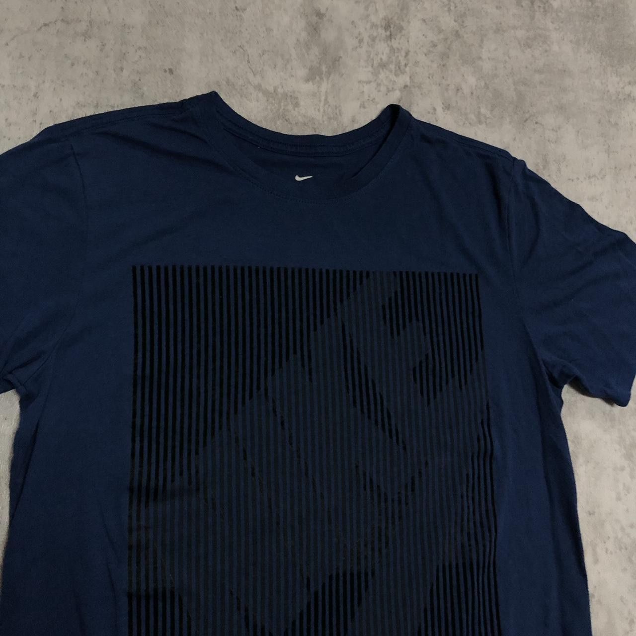 Nike Navy Nike T-shirt with a bold graphic design, Size US M / EU 48-50 / 2 - 2 Thumbnail