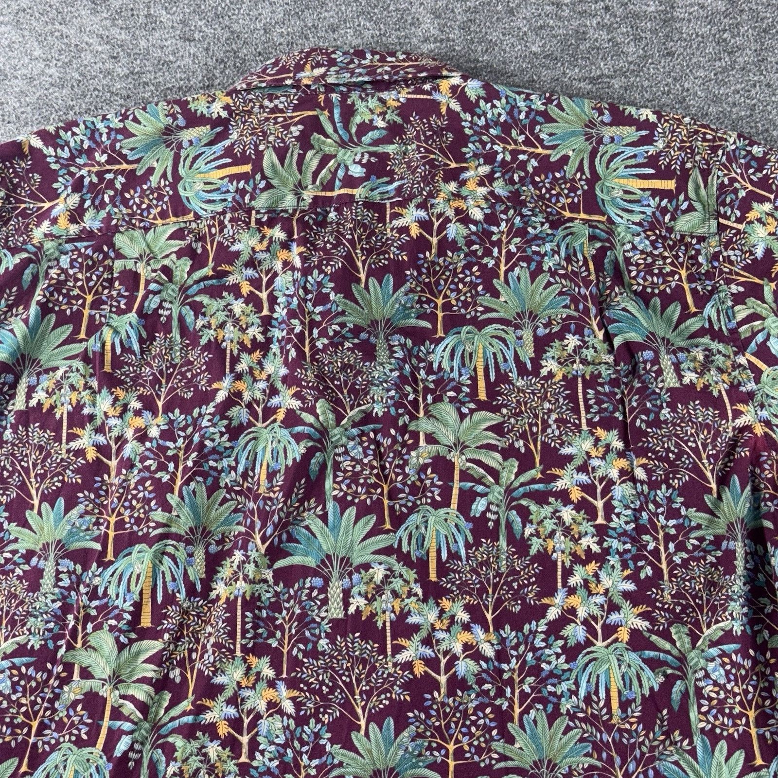 Tori Richard Tori Richard Men's Shirt Large Blue Tropical Palm Tree Beach Size US L / EU 52-54 / 3 - 4 Thumbnail