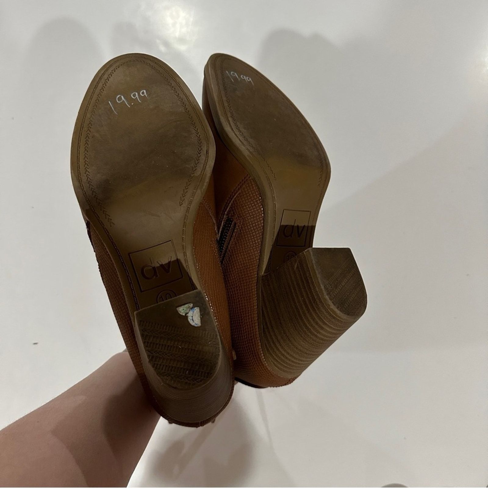 Dolce Vita DV Dolce Vita Brown Asymmetrical Zipper Heeled Booties Sz 10 Size US 10 / IT 40 - 8 Thumbnail