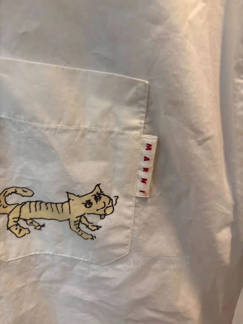 Marni Marni Limited Edition Men's Shirt with Cats. Size US M / EU 48-50 / 2 - 3 Thumbnail