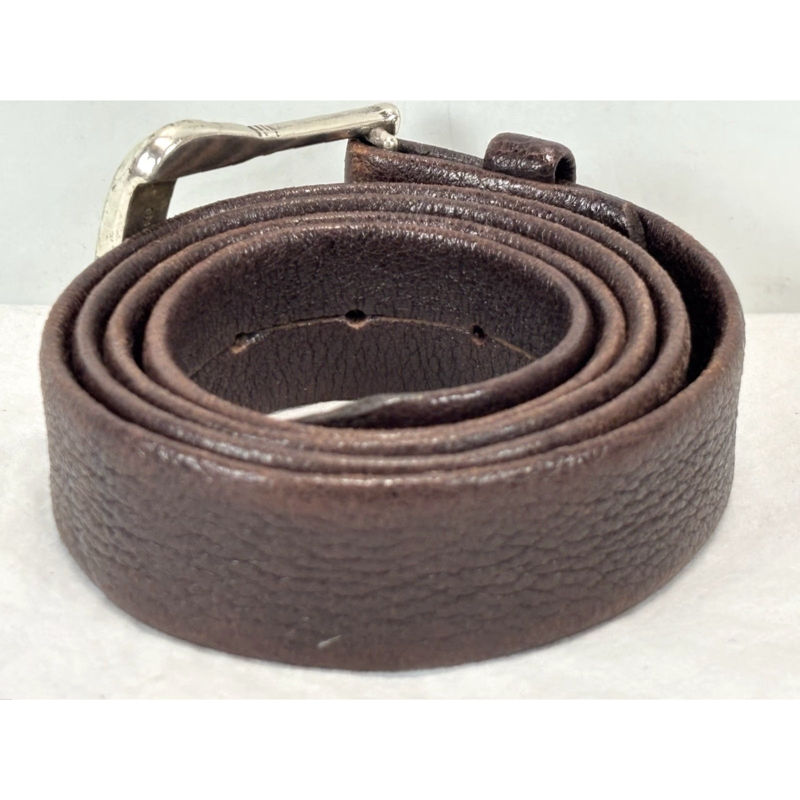Vintage VINTAGE Martin Dingman Belt Men's Leather Belt 38”-42” Dark Brown Regular Size Patina Buckle Mens Leather Belt Size ONE SIZE - 3 Thumbnail