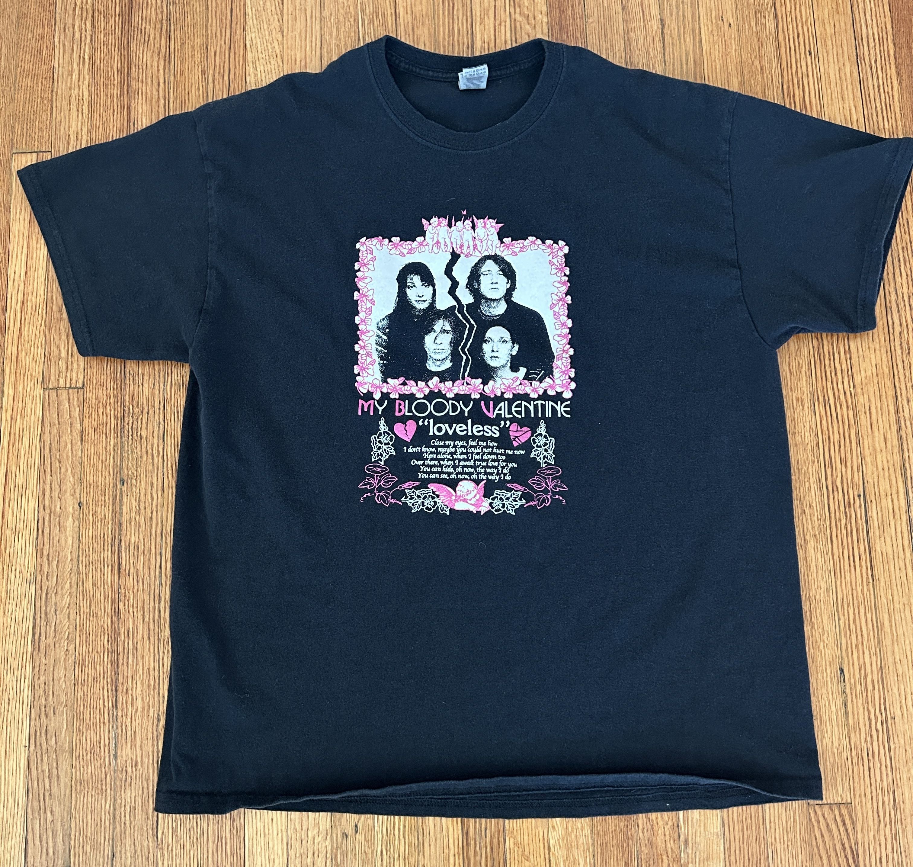 80s My Bloody Valentine ビンテージ Tシャツ mbv My Bloody Valentine black loveless T-shirt mbv 80s slowdive