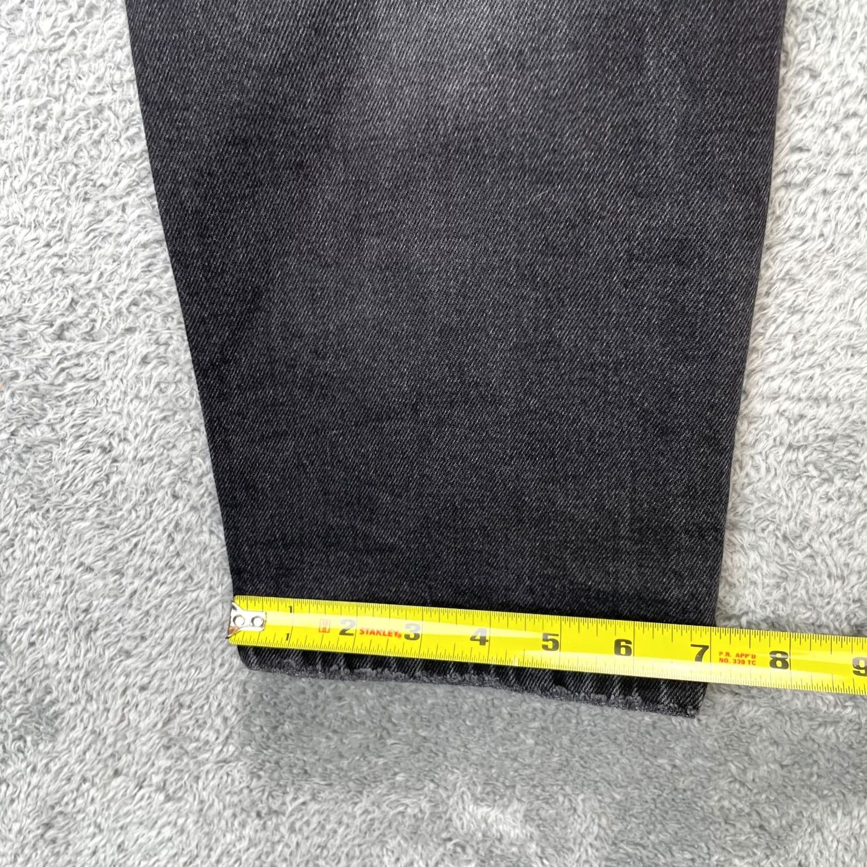 Zara Zara Jeans Womens 12 Gray Tapered Leg Whiskered Denim Cotton Logo Dark Wash Jeans Women 12 Gray Tapered City Preppy 5-Pocket Mens Womens Girls Boys Size 34" / US 12 / IT 48 - 7 Thumbnail