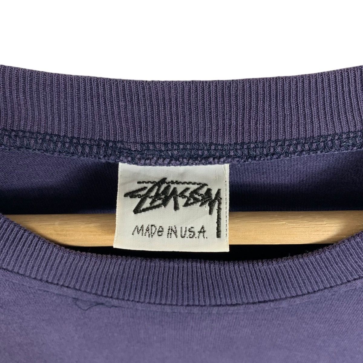 Stussy × Vintage Vintage 90s STUSSY Stickman big printed streetwear tee Size US L / EU 52-54 / 3 - 4 Thumbnail