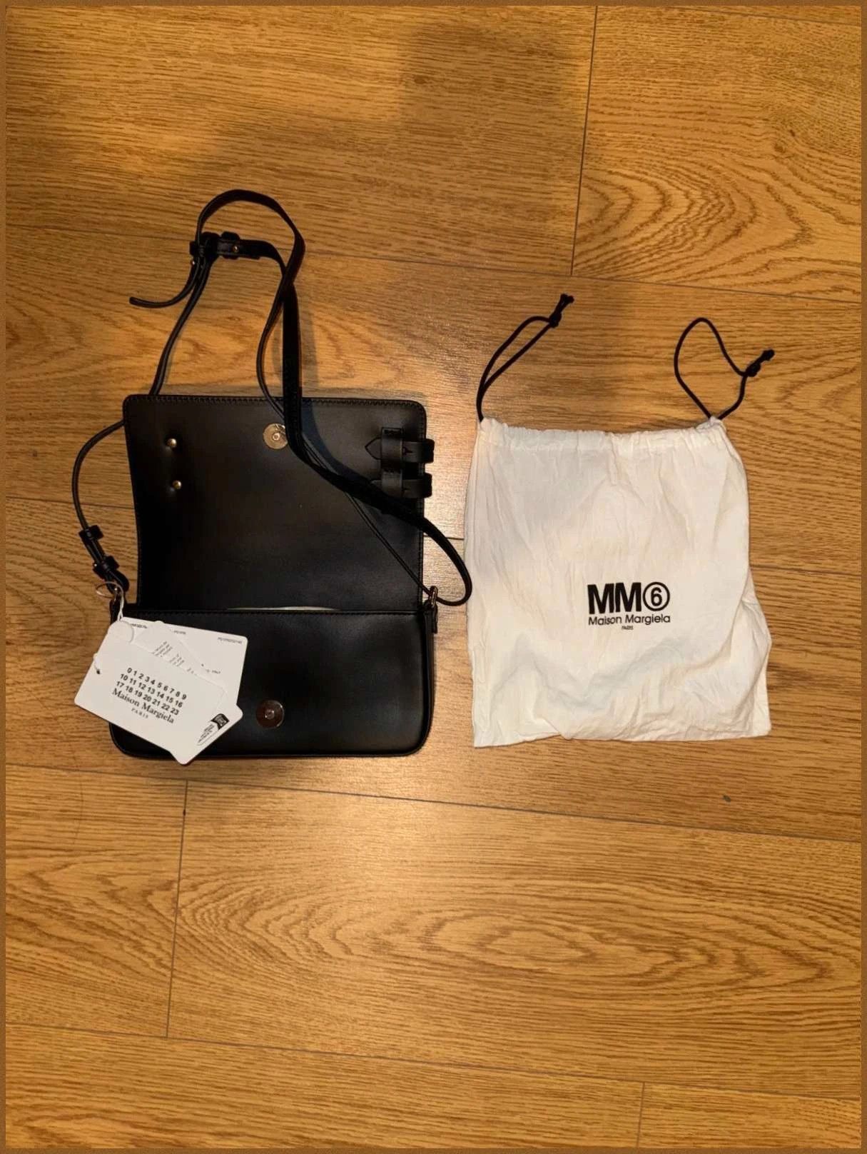 Maison Margiela Maison Margiela Black Leather / Sac Pochette Stitches New Size ONE SIZE - 3 Thumbnail