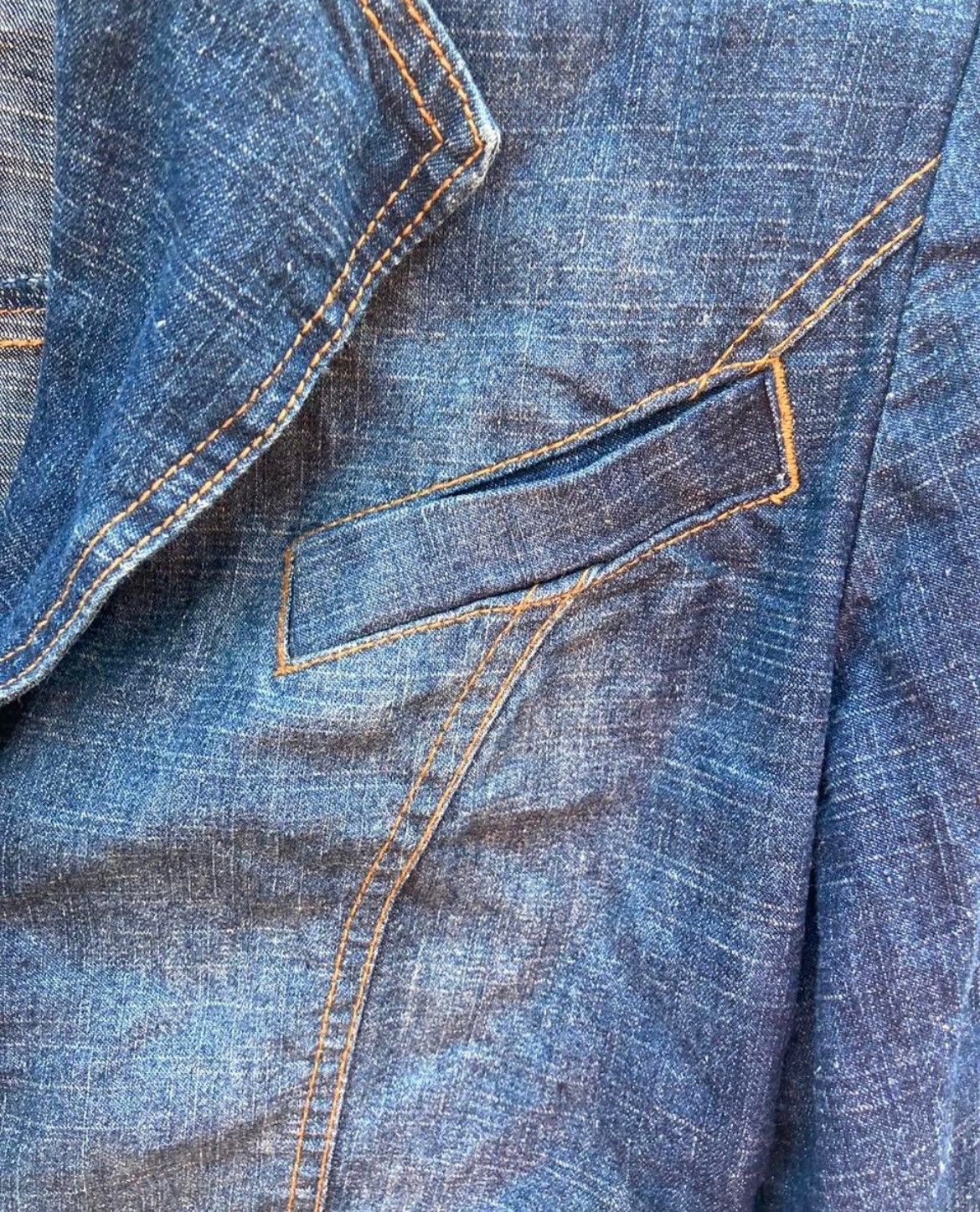Other Vezucci Blue Denim Jacket Size S Embroidered Size S / US 4 / IT 40 - 8 Thumbnail