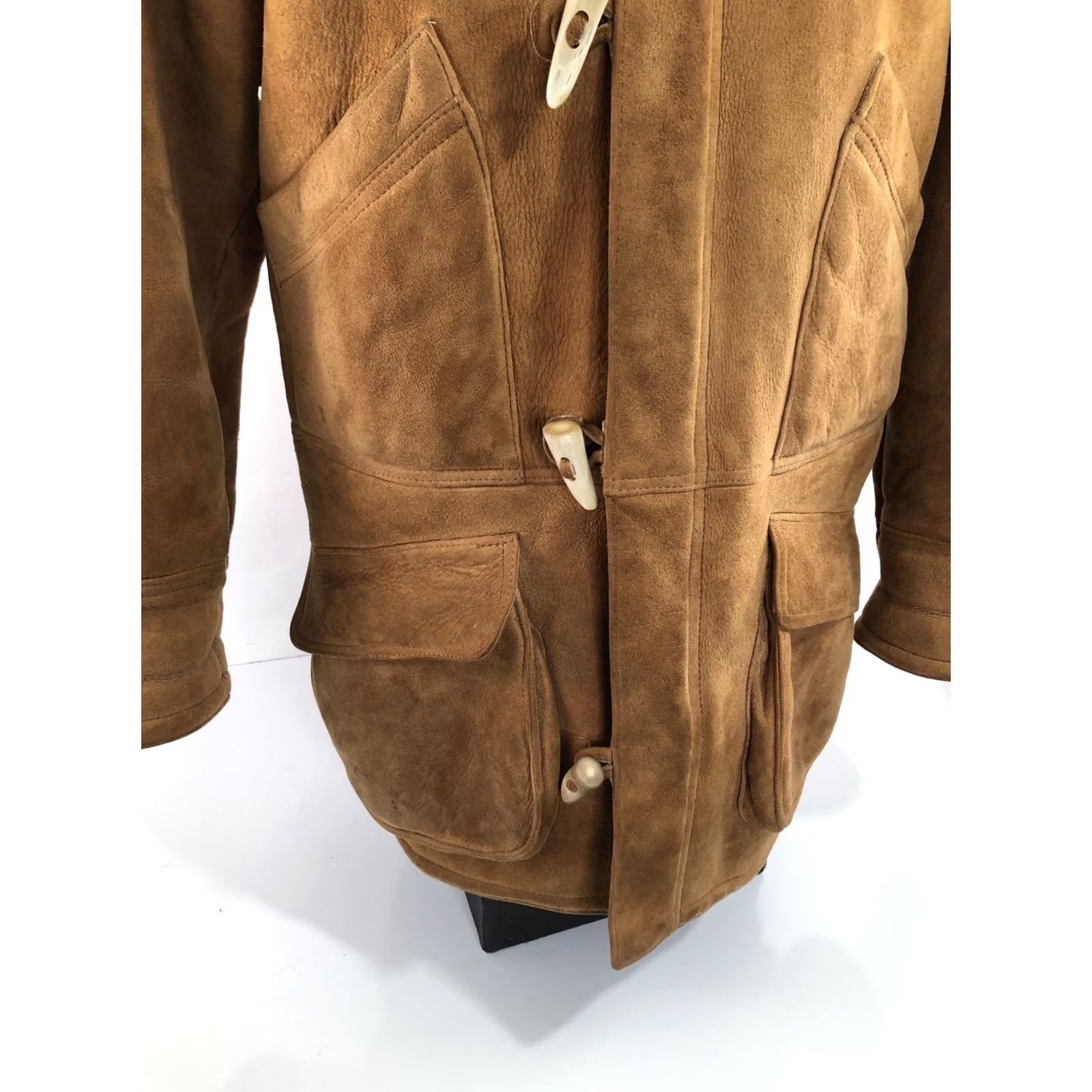 Banana Republic BANANA REPUBLIC Ranch Leather Shearling Jacket S Mens Brown Vintage Sawyers Napa Size US S / EU 44-46 / 1 - 3 Thumbnail