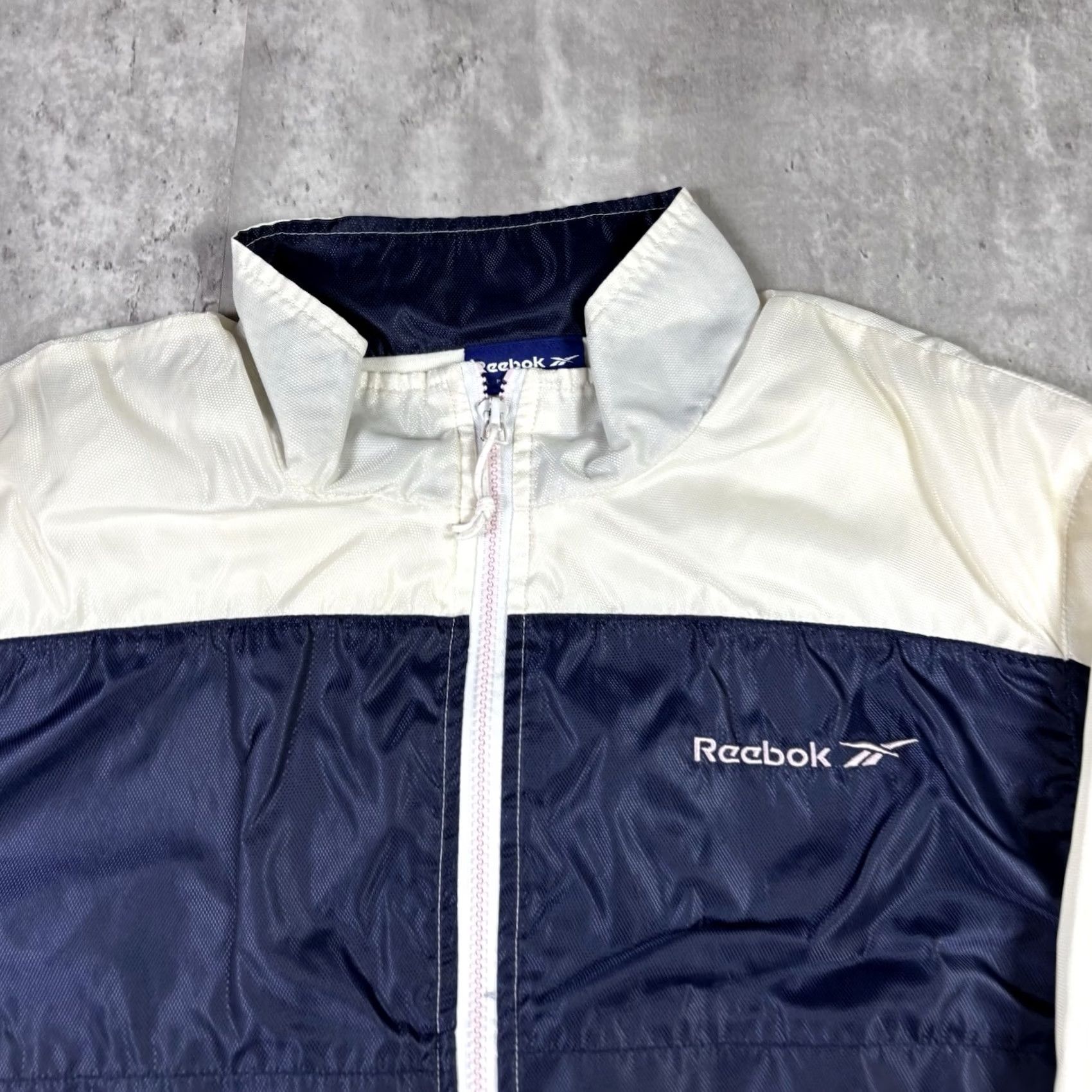 Reebok 90s Reebok Windbreaker Jacket XL Activewear Womens Blue White Size XL / US 12-14 / IT 48-50 - 3 Thumbnail