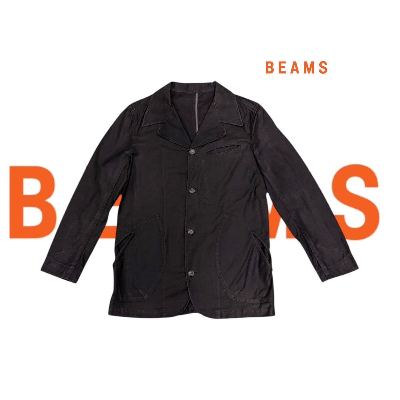 Beams Japan BEAMS JAPAN POCKET WESTERN STYLE BROWN TRENCH VEST COAT Size US S / EU 44-46 / 1 - 1 Thumbnail