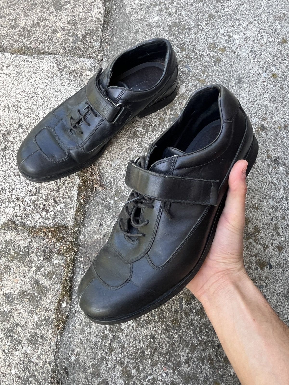 Prada Prada derby shoes 90s avant garde strap on miuccia prada Size US 11 / IT 41 - 2 Thumbnail
