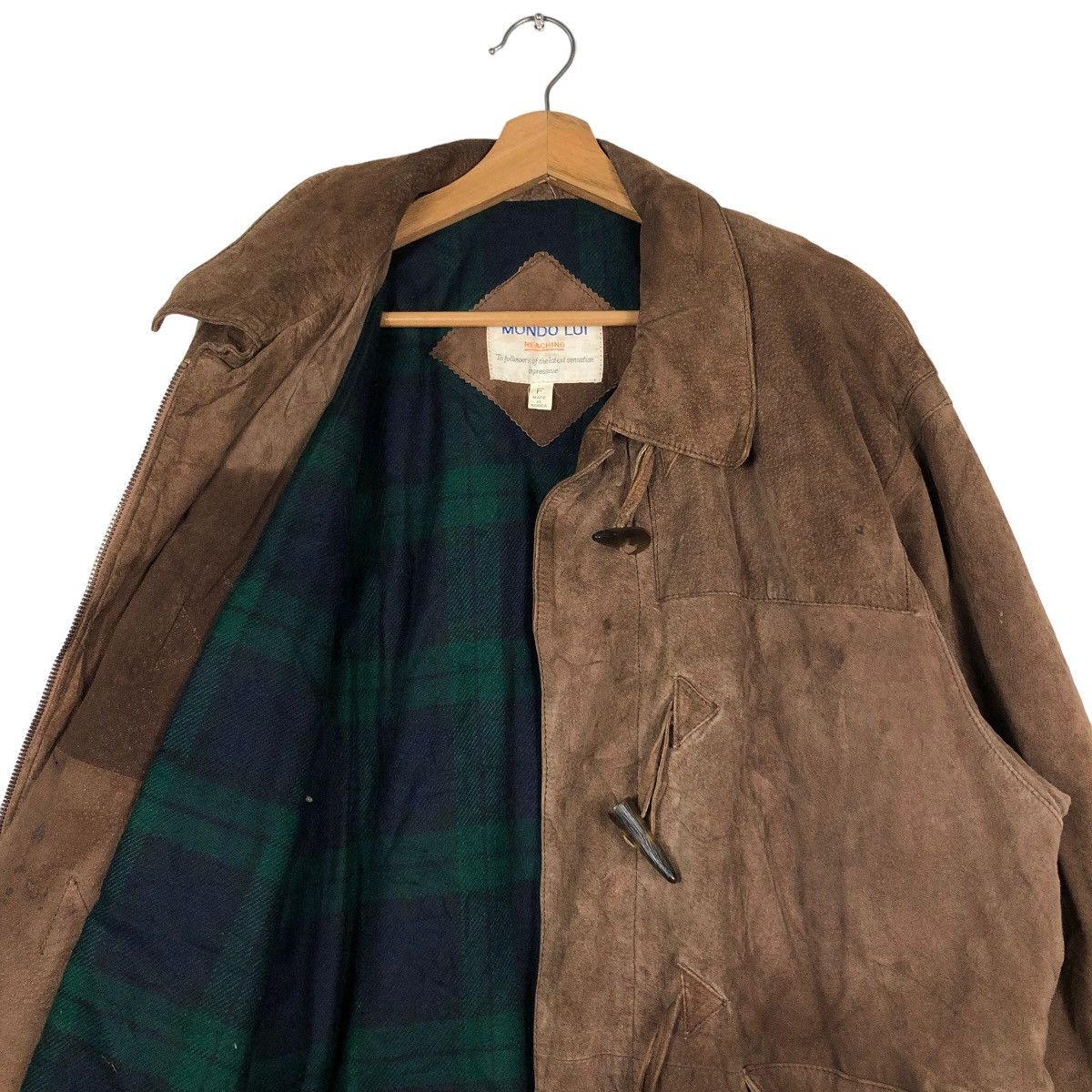 Japanese Brand 🔥Vintage Long Leather Jacket Mondo Lui Issey Miyake Blanket Size US M / EU 48-50 / 2 - 12 Thumbnail