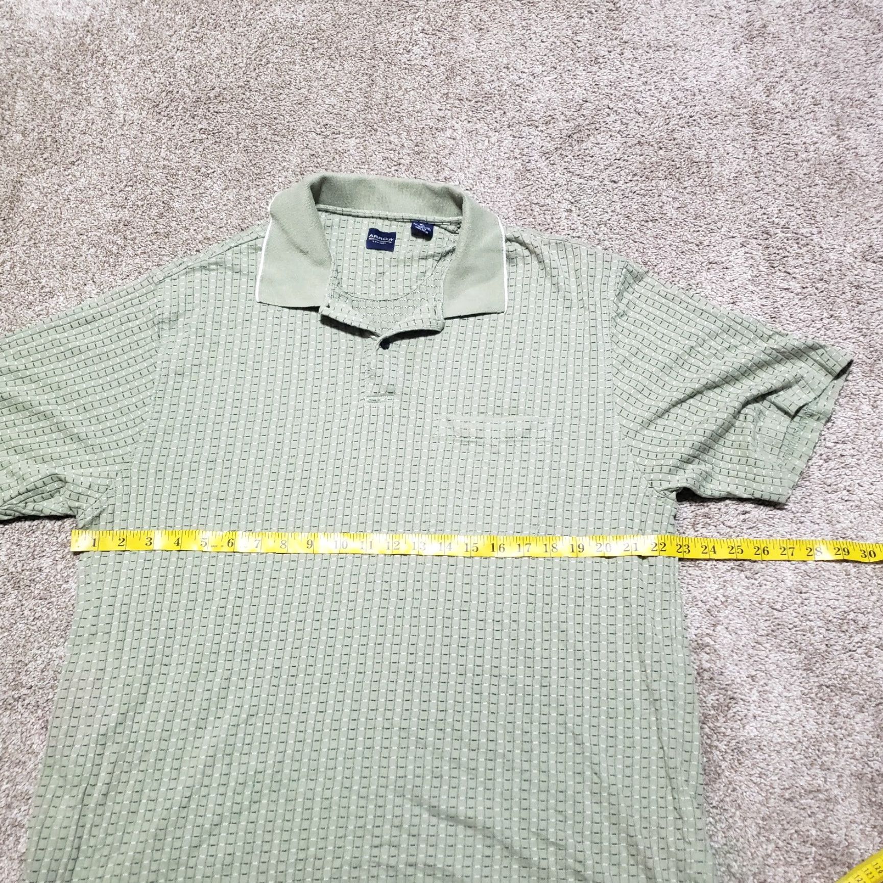 Arrow Arrow polo Shirt Adult XL Brown Solid Short Sleeve Performance Nike Size US XL / EU 56 / 4 - 4 Thumbnail