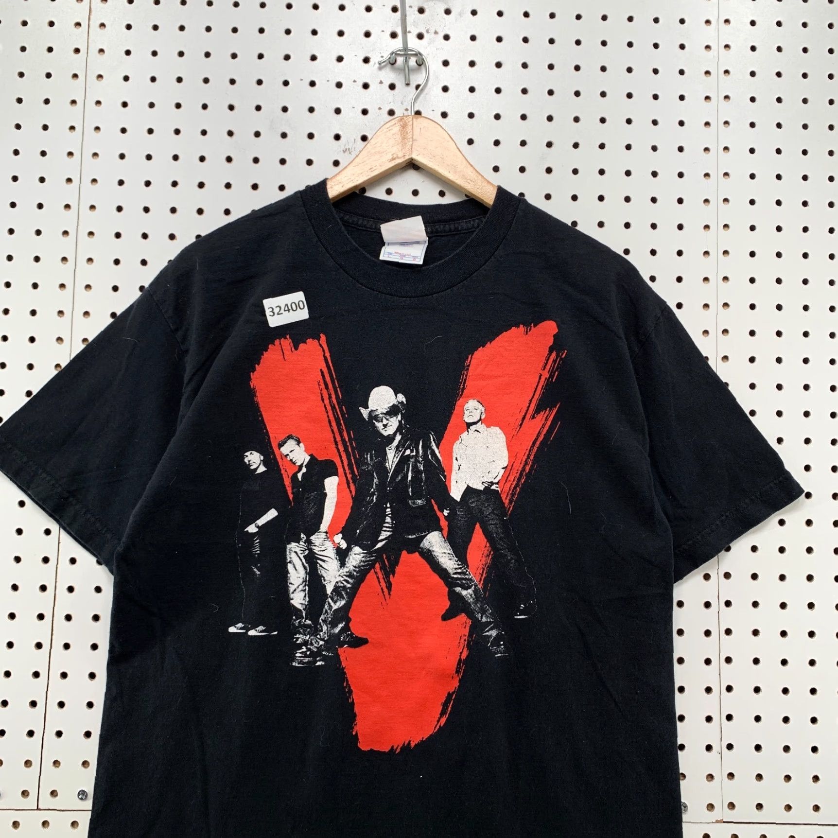 Vintage VINTAGE Murina U2 Vertigo Band Tour T-Shirt Black Mens Large Music Rock 21x28.5 USA Size US L / EU 52-54 / 3 - 3 Thumbnail