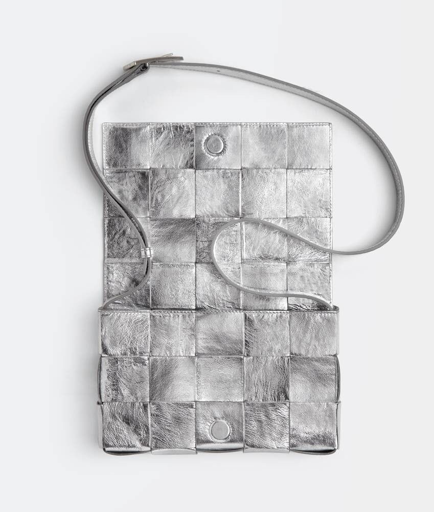 Bottega Veneta o1w1db10525 Size: OS / Cassette Bag in Silver Size ONE SIZE - 3 Thumbnail