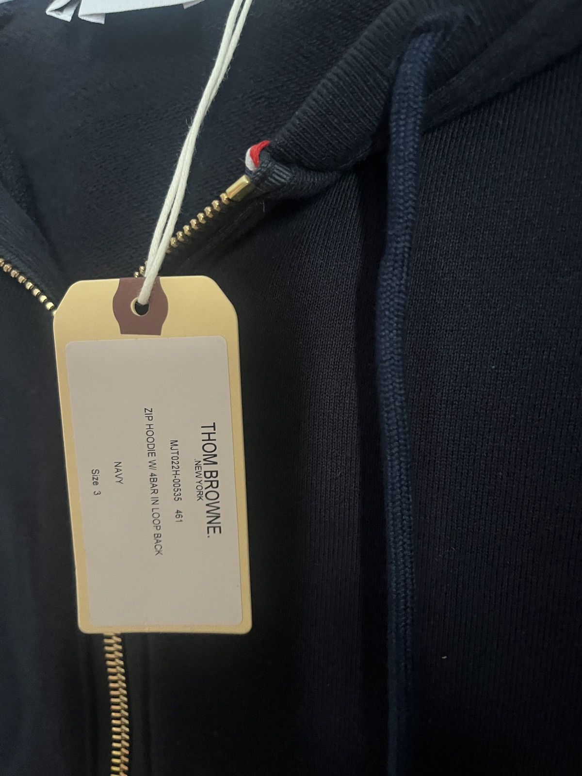 Thom Browne Thom Browne Classic 4 Bar Loop Back Hooded Zip Jacket Sz 3 Size US XL / EU 56 / 4 - 6 Thumbnail