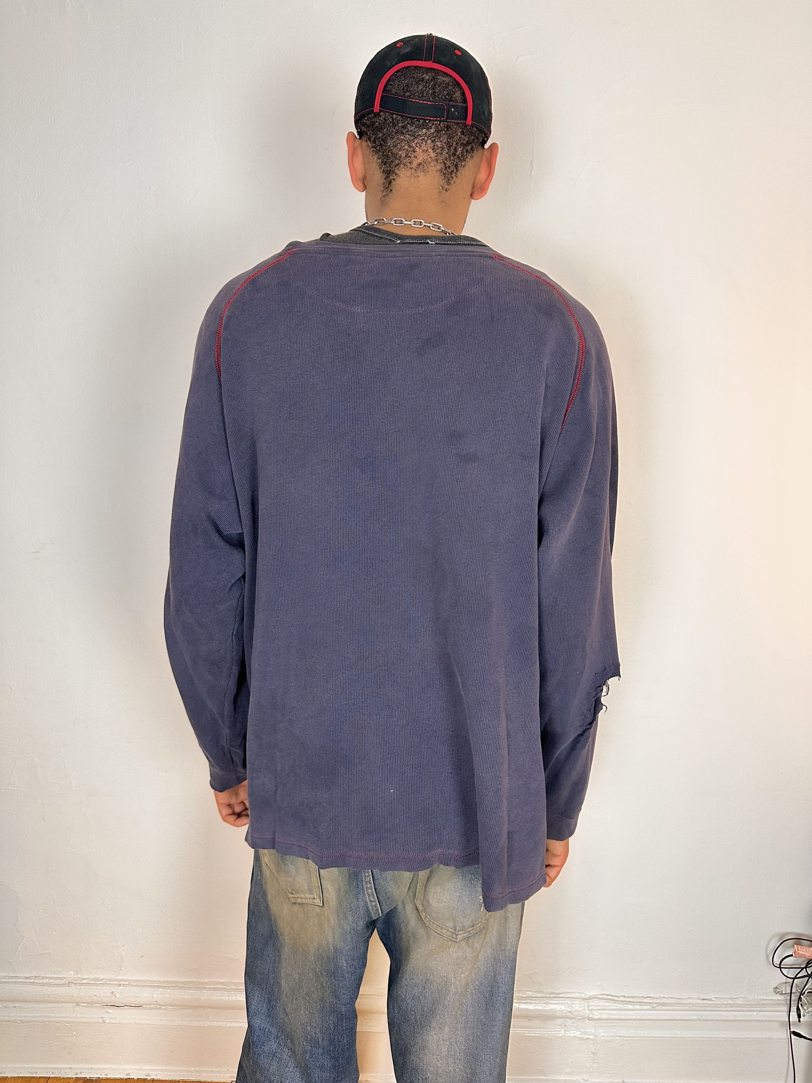 Pepe Jeans Vintage Pepe Jeans Blue Oversized Sweatshirt - 4xl Size US XXL / EU 58 / 5 - 4 Thumbnail