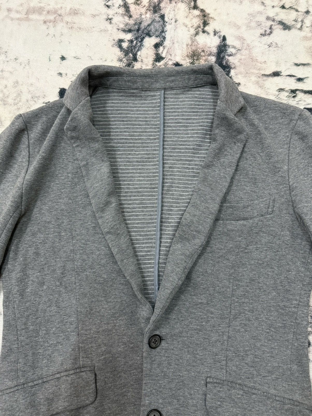 Tornado Mart Zero Tornado Mart Men’s Cotton Grey Casual Blazer Size 34S - 4 Thumbnail