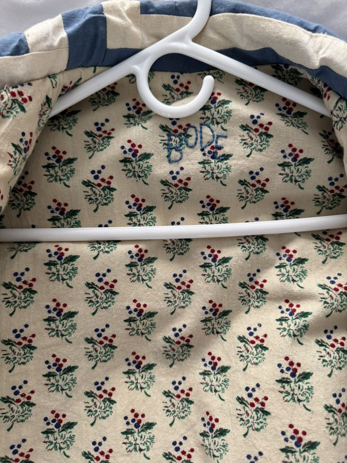 Bode Bode Blue & Off-White House Steps Reversible Jacket (Medium) Size US M / EU 48-50 / 2 - 5 Thumbnail
