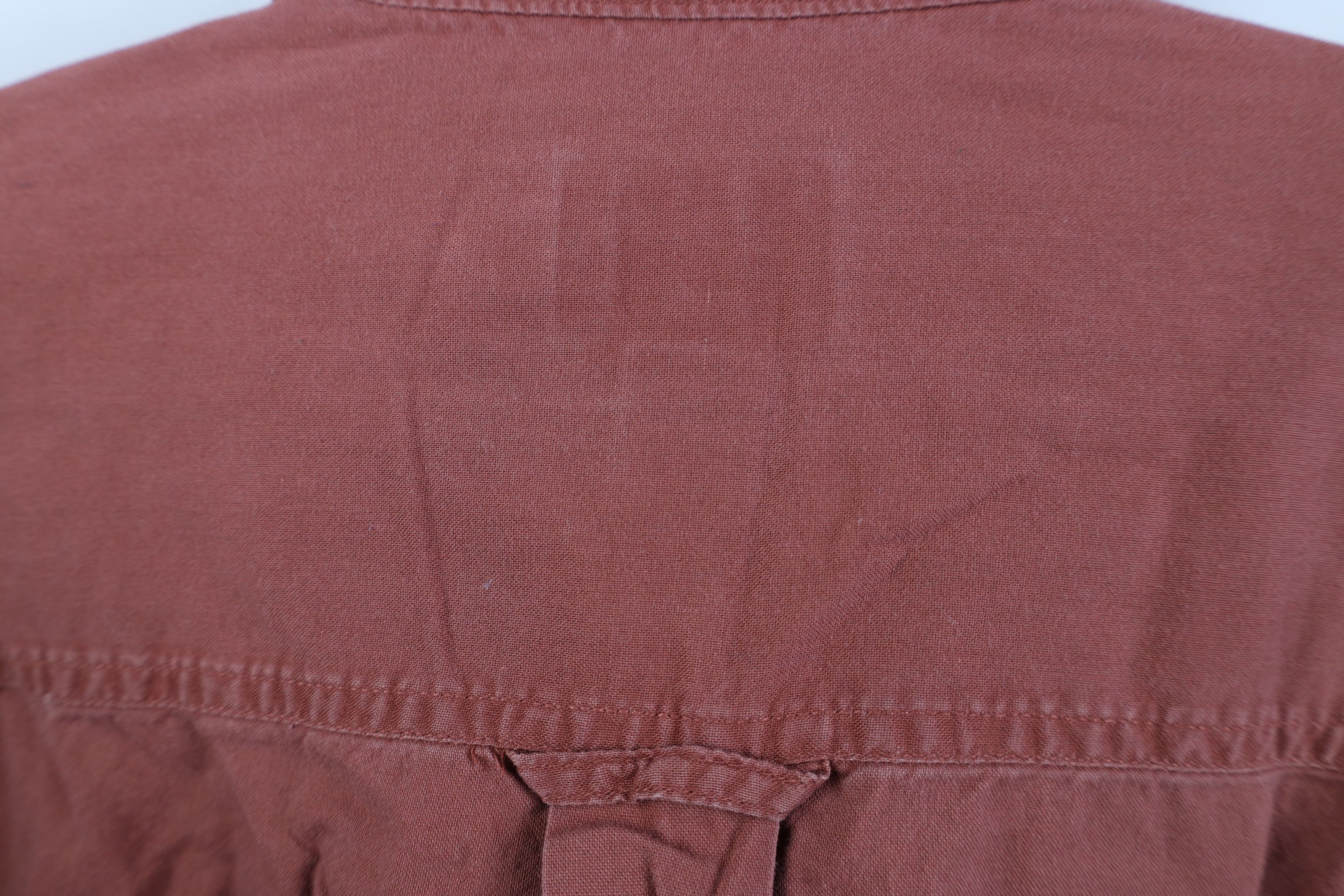 Cabelas Vintage 90s Cabelas Patch Collared Button Shirt Red Cotton Size US L / EU 52-54 / 3 - 10 Thumbnail