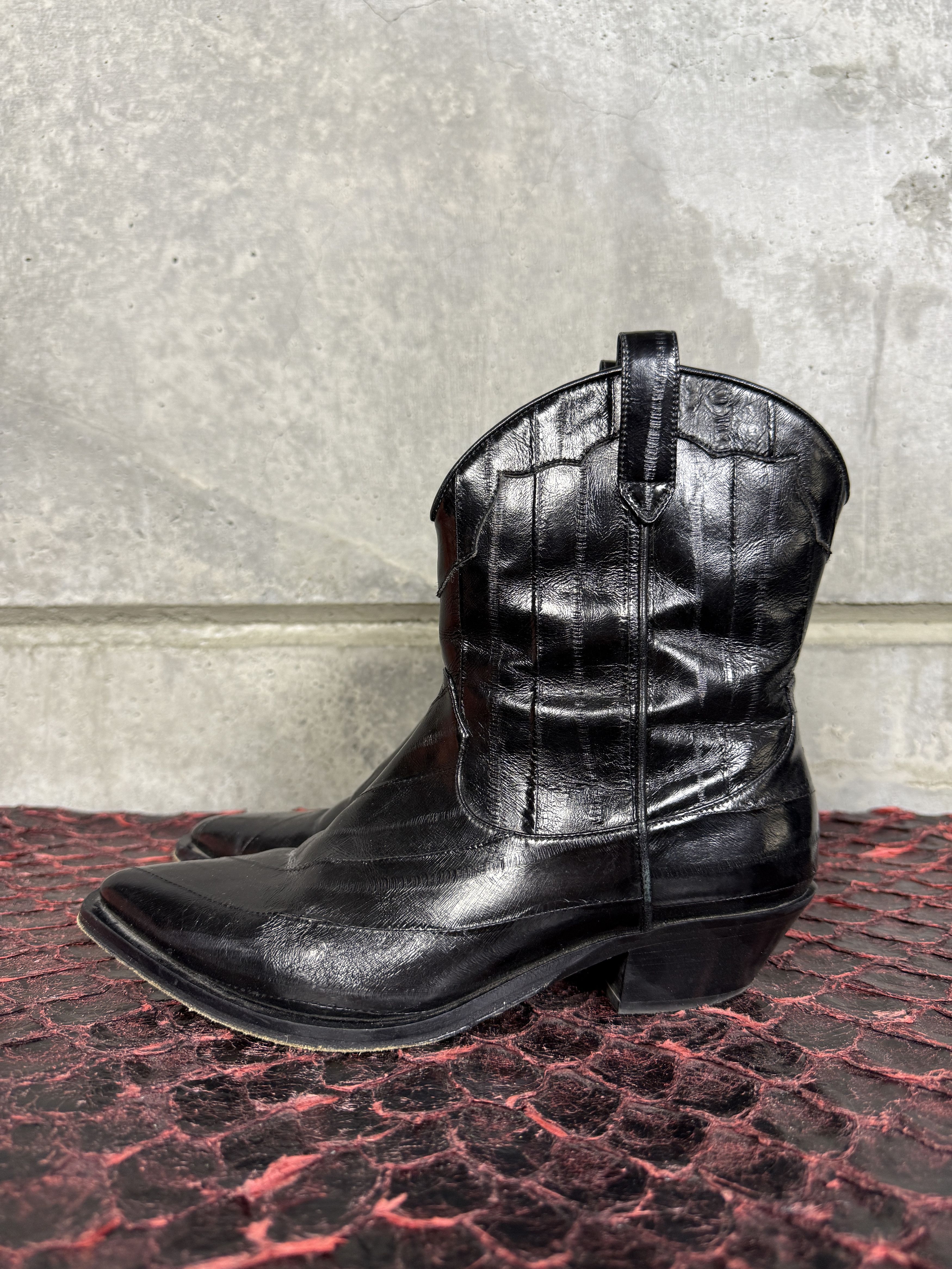 Tamara Mellon Tamara Mellon Black Eel Rodeo Boots Size US 9.5 / IT 39.5 - 2 Thumbnail