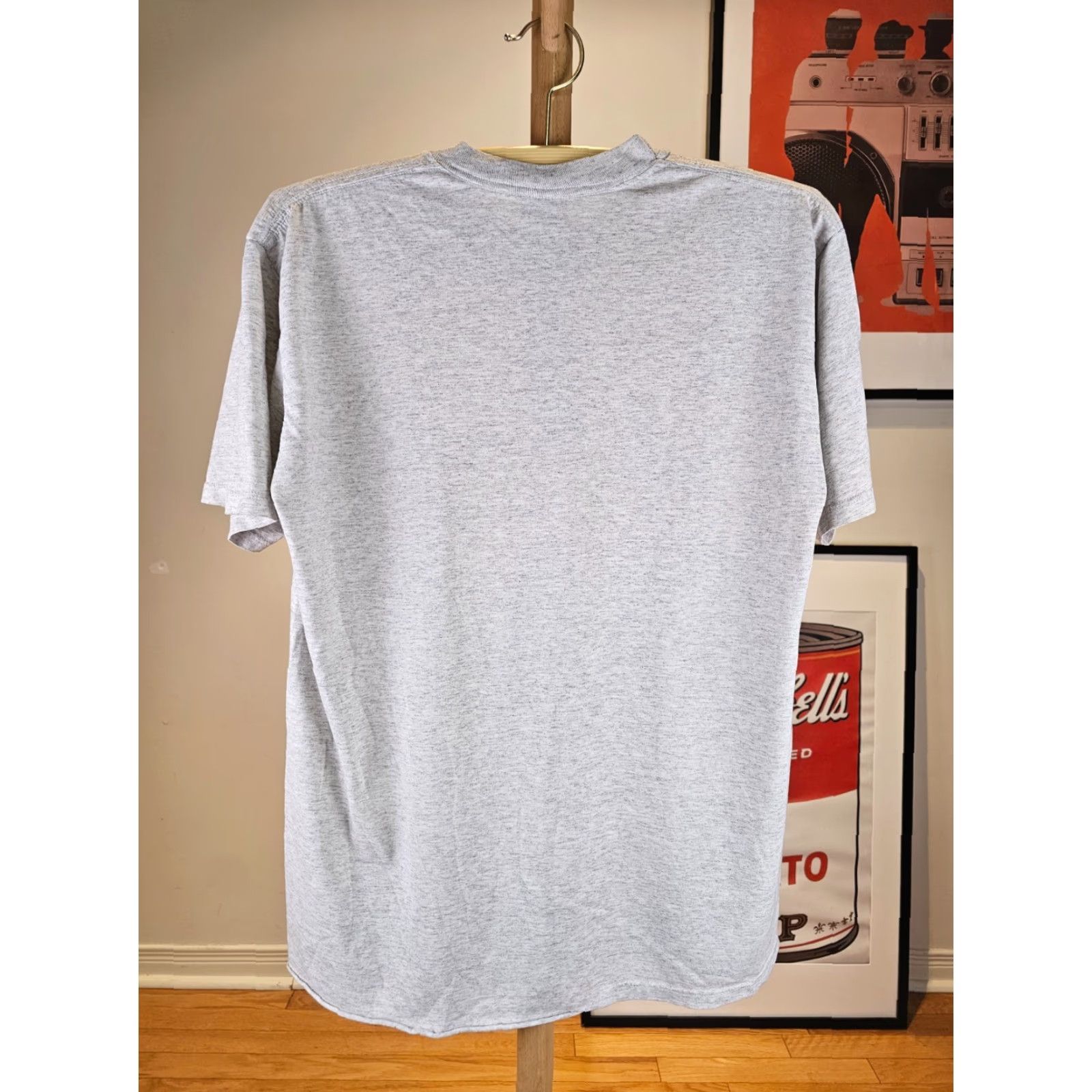 Jerzees VINTAGE JERZEES T-Shirt Gray 50/50 US AIR FORCE 90's Mens Large Short Sleeve Round Neck 21 Inch Cross Chest 28 Inch Size US L / EU 52-54 / 3 - 8 Thumbnail
