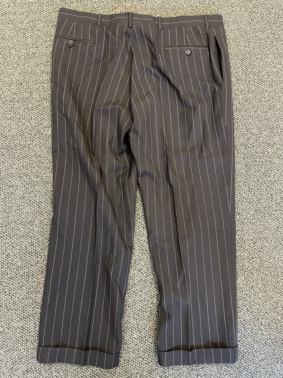 Polo Ralph Lauren × Vintage 3-button Striped Wool Twill Suit Size 46R - 14 Thumbnail