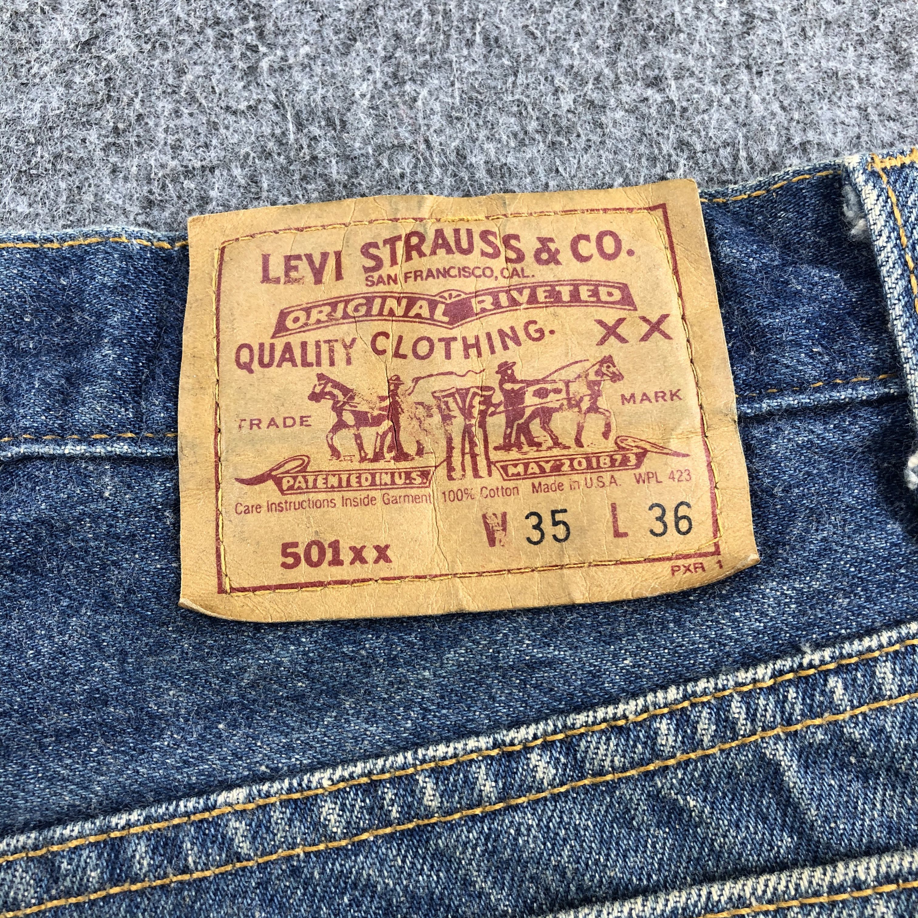 Levi's 90s Vintage Blue Wash Levis 501 Jeans-J1809 Size US 33 - 5 Thumbnail