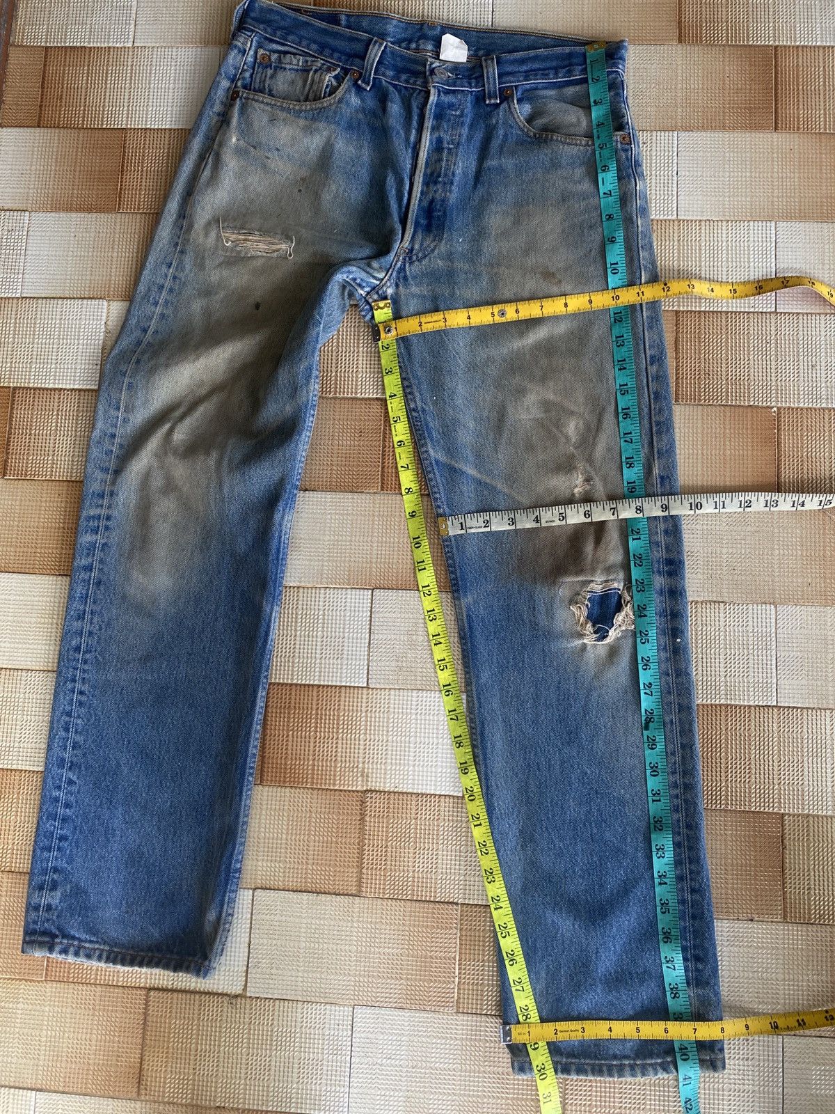 Levi's Vintage Clothing × Vintage Vintage 90’s levis 501 denim Size US 33 - 5 Thumbnail