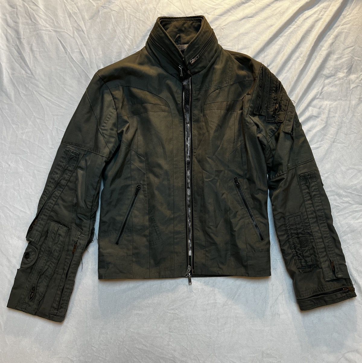 image of Ernte Fashion Systems Ernte Green Size Small Punk Avant-Garde Jacket, Men's