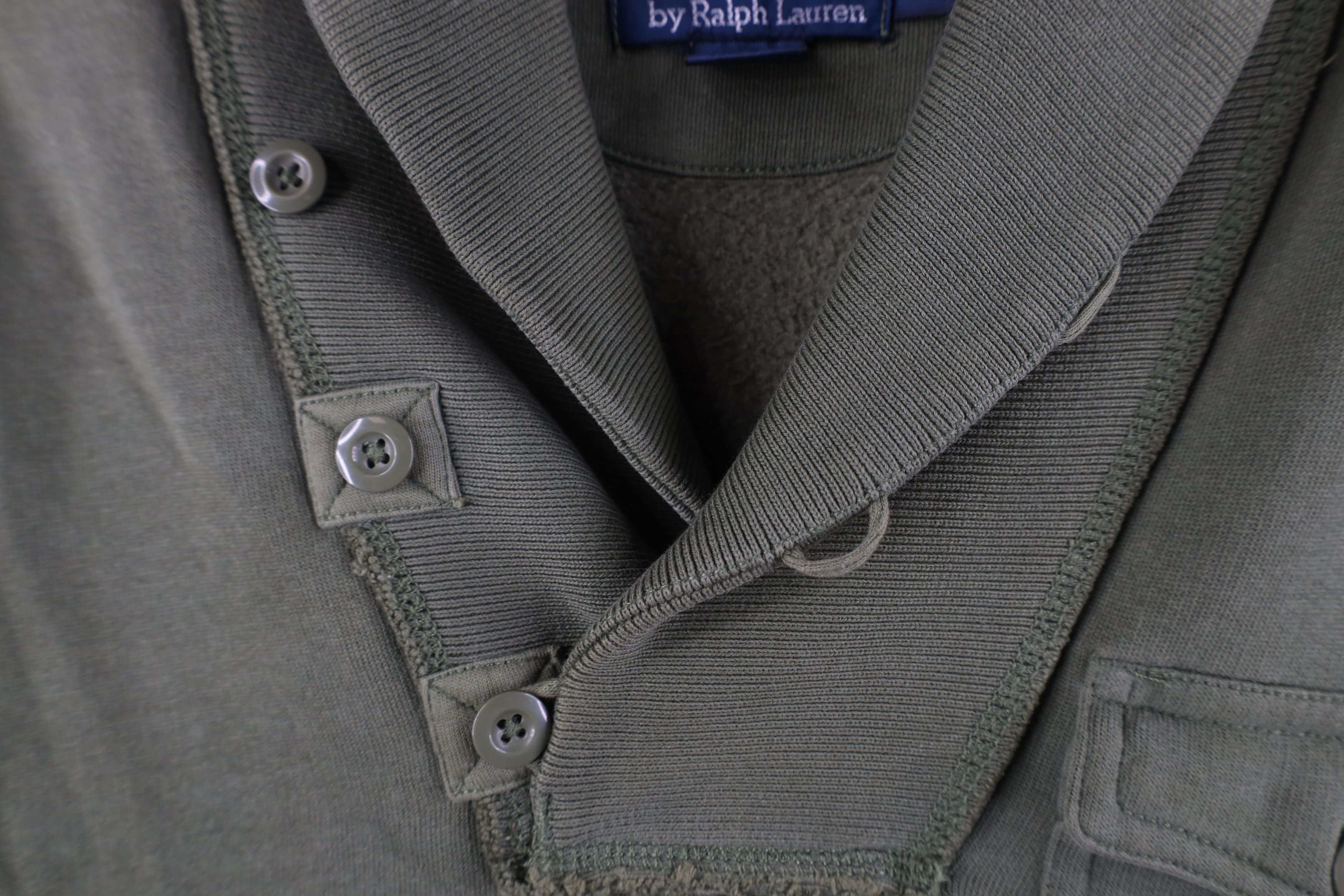 Polo Ralph Lauren Vintage 90s Ralph Lauren Sportsman Collar Sweatshirt Green Size US M / EU 48-50 / 2 - 5 Thumbnail