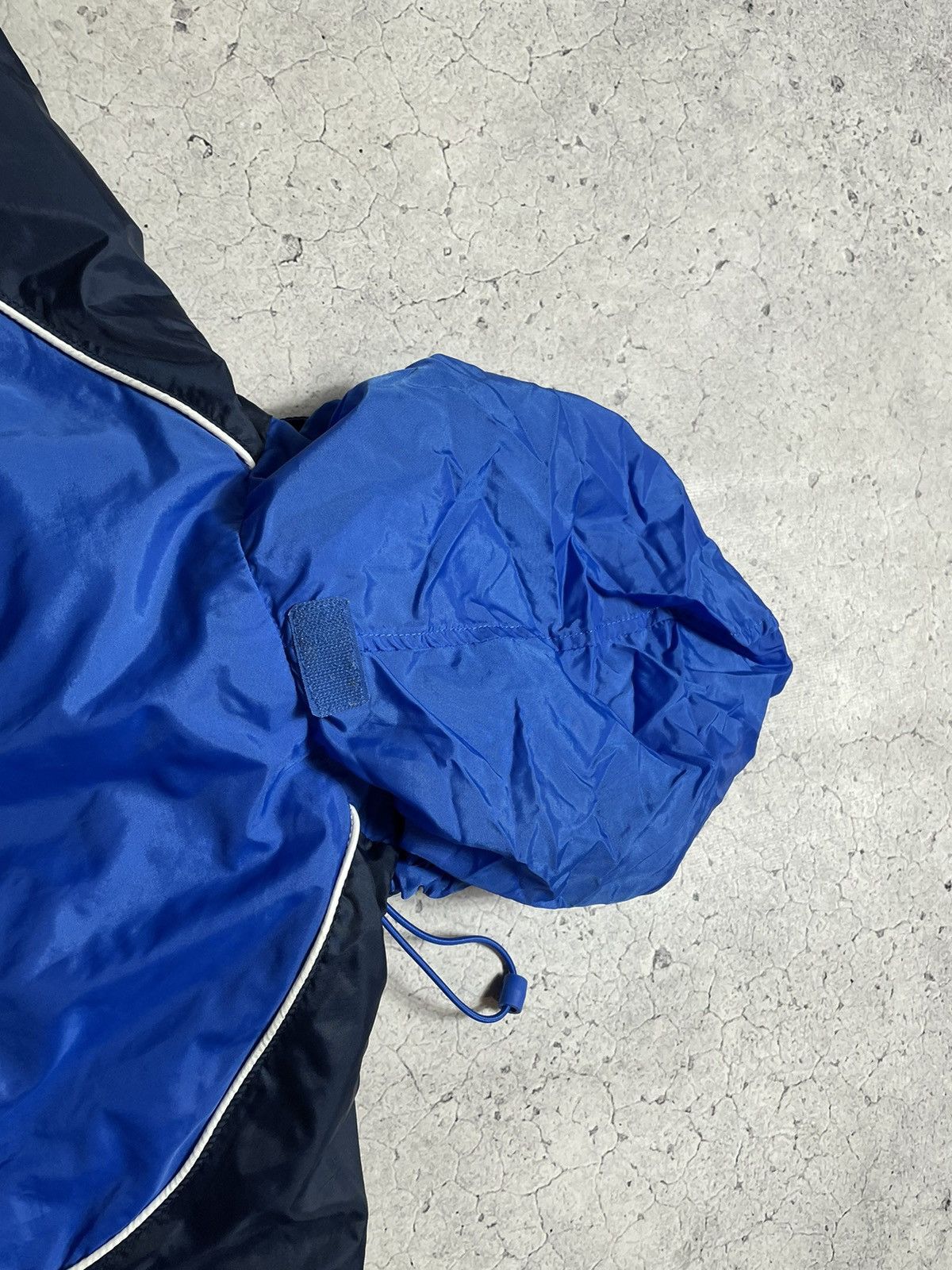 Nike × Vintage Vintage Nylon Blue Nike Swoosh Windbreaker Jacket Y2K Drill Size US S / EU 44-46 / 1 - 11 Thumbnail