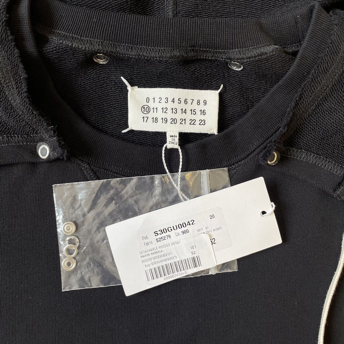 Maison Margiela S/S 17 Popper Sleeve Sweatshirt Vest Size US L / EU 52-54 / 3 - 6 Thumbnail