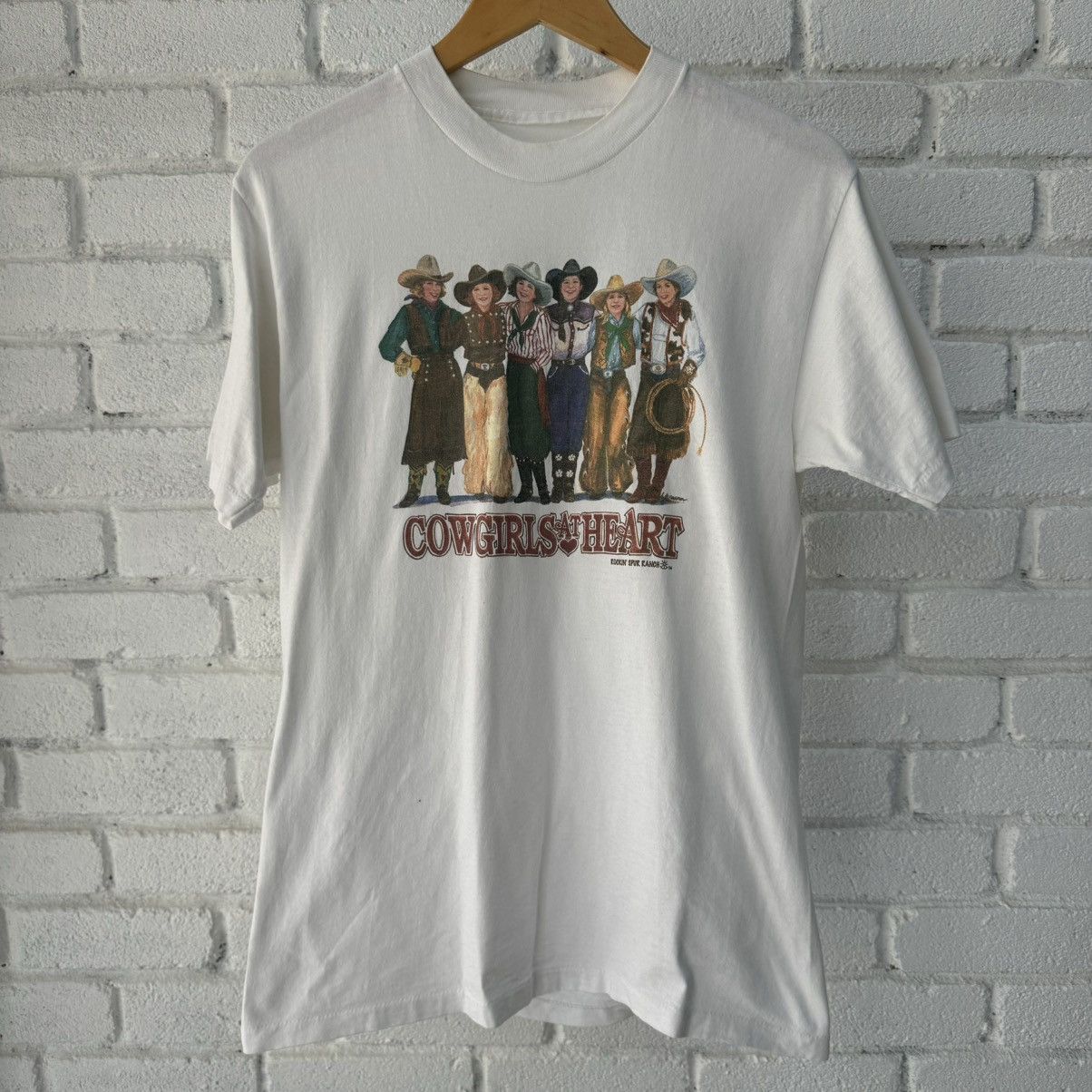Vintage Vintage Cow Girls At Heart Tee Size US L / EU 52-54 / 3 - 1 Thumbnail