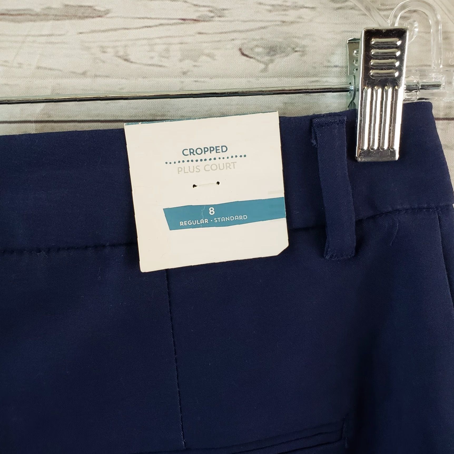 Old Navy Old Navy Womens Wide Leg Crop Pants Sz 8 Blue High Rise Cotton Blend Pants Womens Wide Leg Crop Blue 8 Cotton Blend High Rise Size 30" / US 8 / IT 44 - 5 Thumbnail