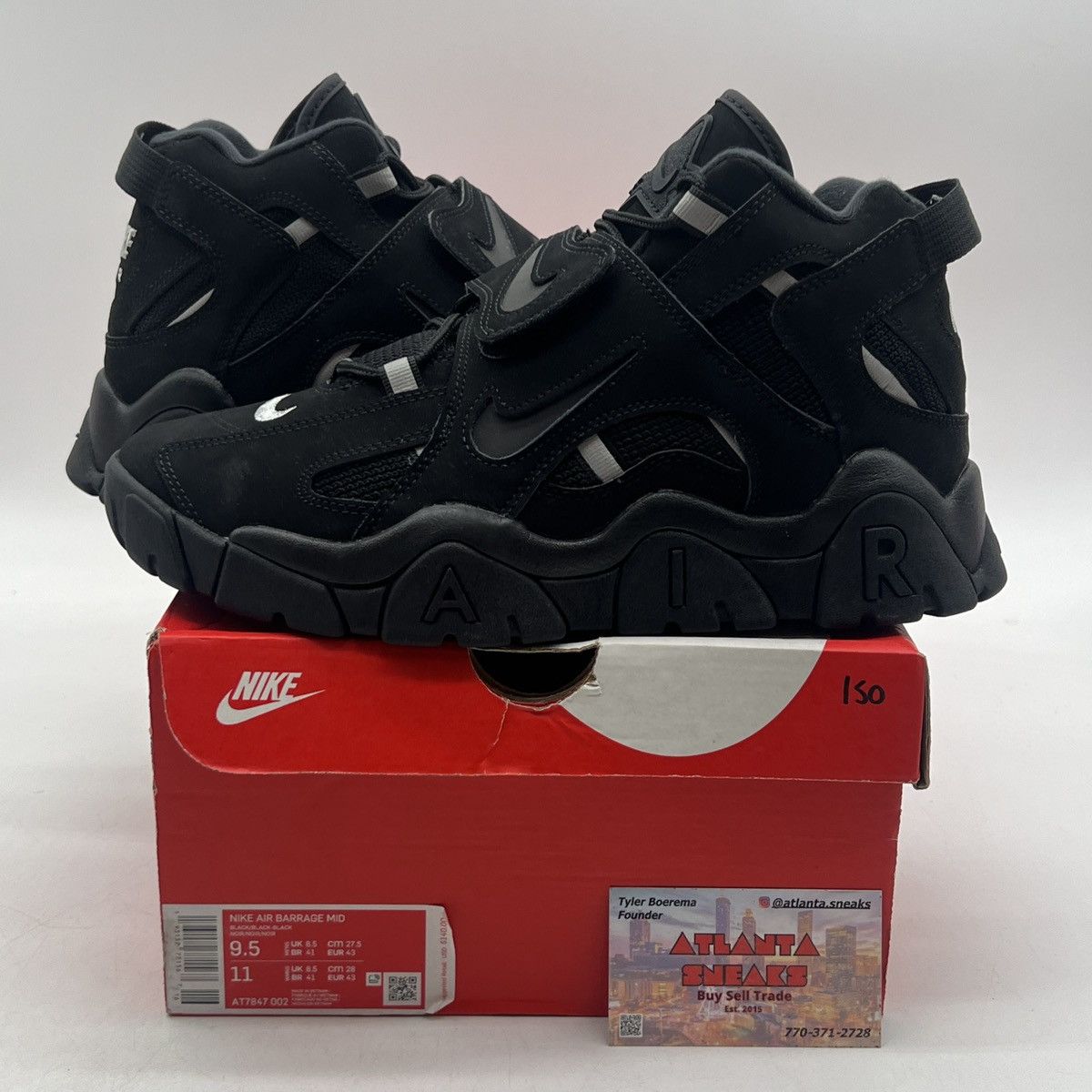 Nike Air barrage mid black Size US 9.5 / EU 42-43 - 1 Thumbnail