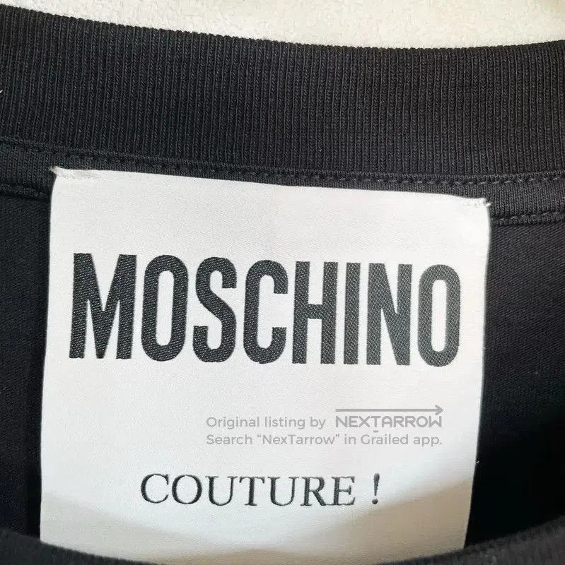 Moschino Moschino Black Cotton Short Sleeve T-Shirt . Size US M / EU 48-50 / 2 - 4 Thumbnail