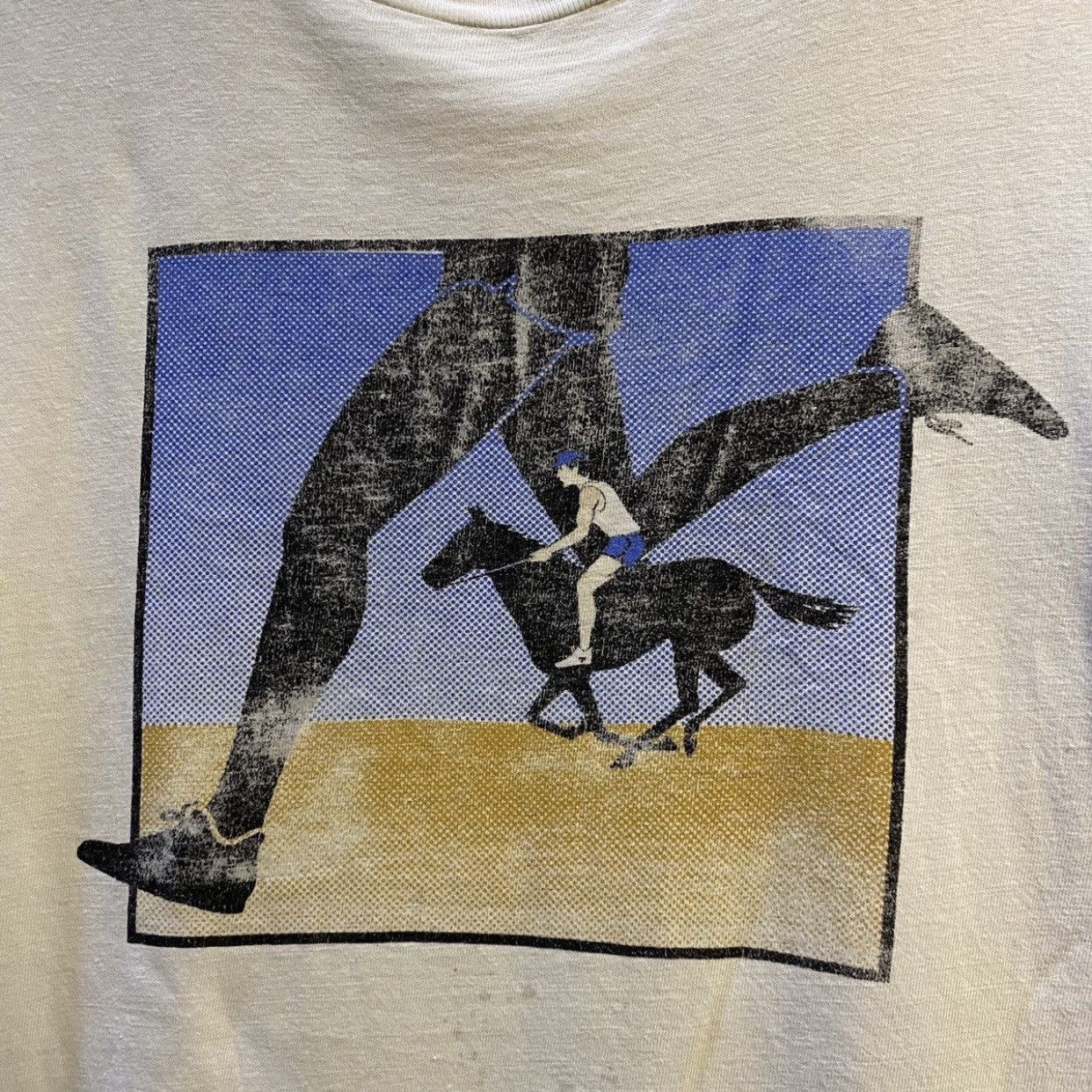 Levi's Vintage 1986 LEVIS Ride & Tie Single Stitch Graphic T-Shirt Size US L / EU 52-54 / 3 - 6 Thumbnail