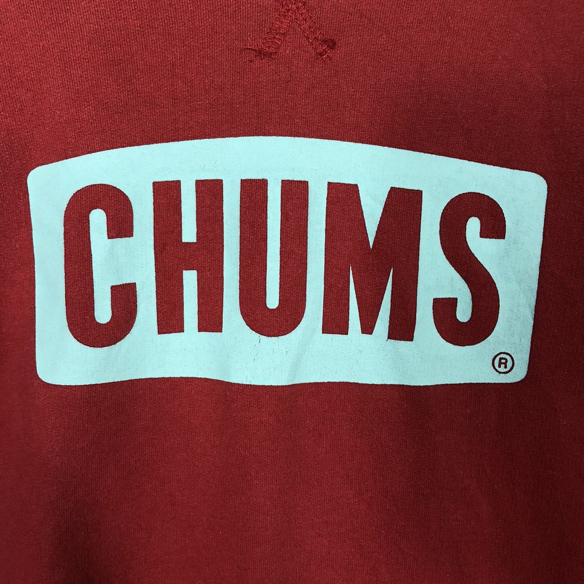 Japanese Brand CHUMS Bold Front Logo Red Crewneck Size US L / EU 52-54 / 3 - 13 Thumbnail
