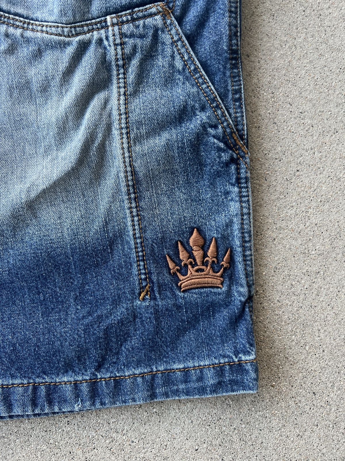 JNCO × Southpole × Vintage 2000s JNCO Medium Indigo Baggy Carpenter Fit Shorts Size 34 Size US 34 / EU 50 - 6 Thumbnail