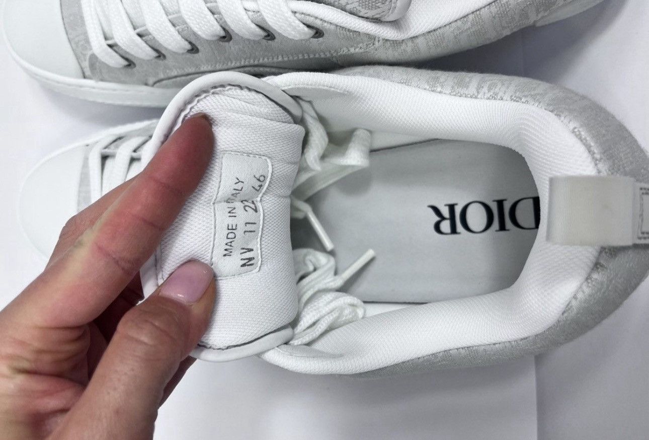 Dior B23 GREY SKATER DO CANVAS LOW TOP SNEAKERS Size US 13 / EU 46 - 8 Thumbnail