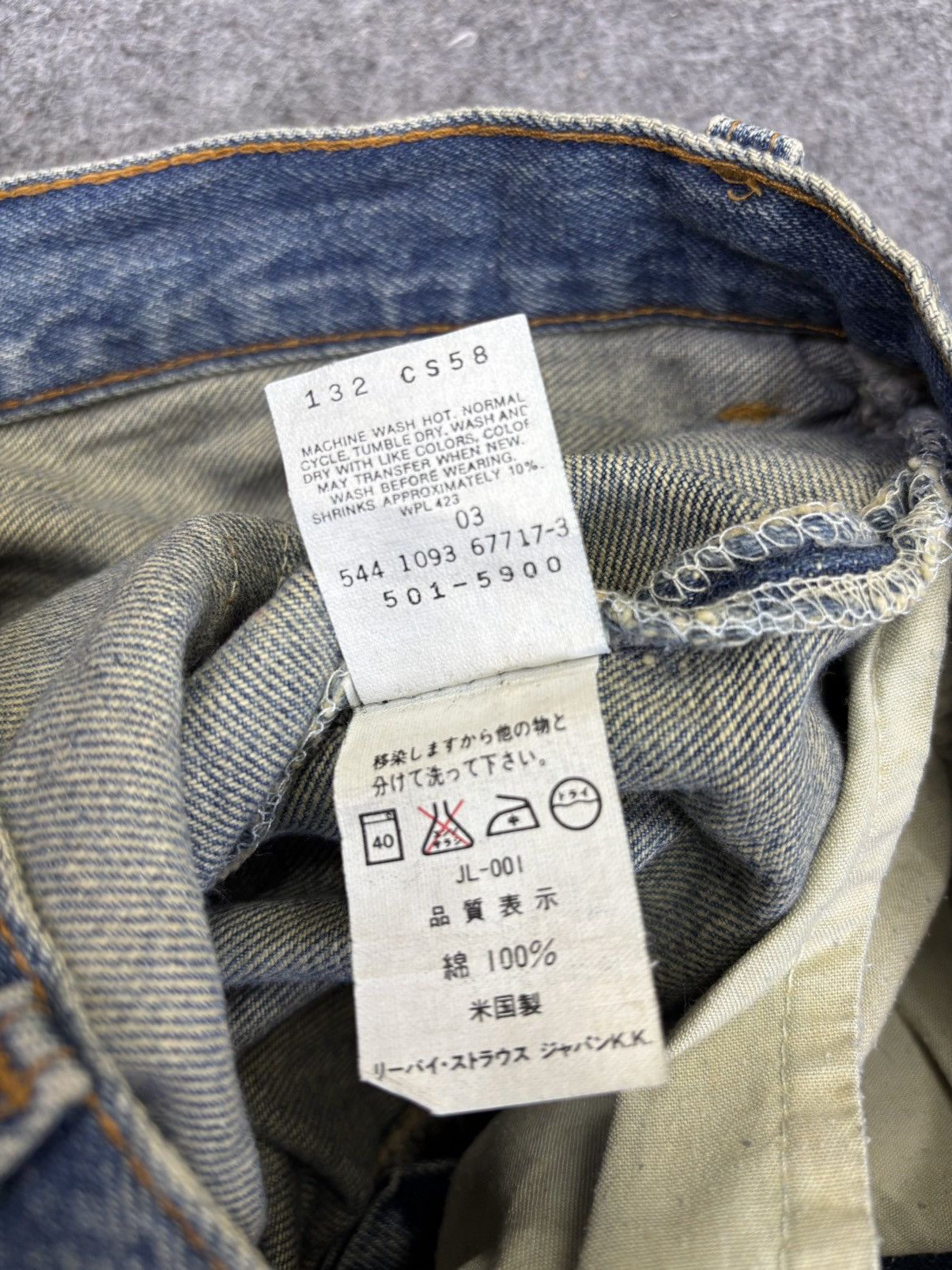 Levi's Vtg Levis 501 Medium Wash Original Denim F948 Size US 27 - 12 Thumbnail