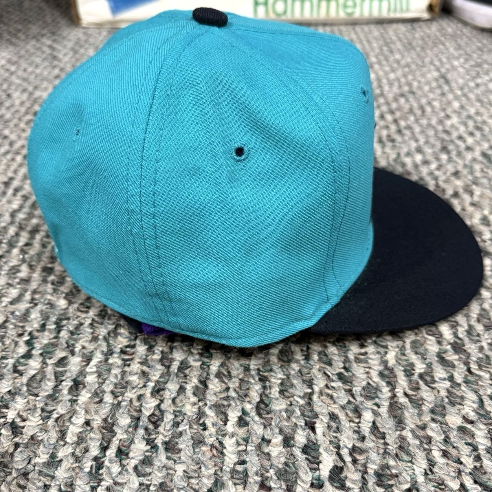 New Era VINTAGE Florida Marlins Hat 6 5/8 New Era Pro Model 90s Fitted Wool Cap MLB Blue Men Boys Mens Hats Size ONE SIZE - 6 Thumbnail