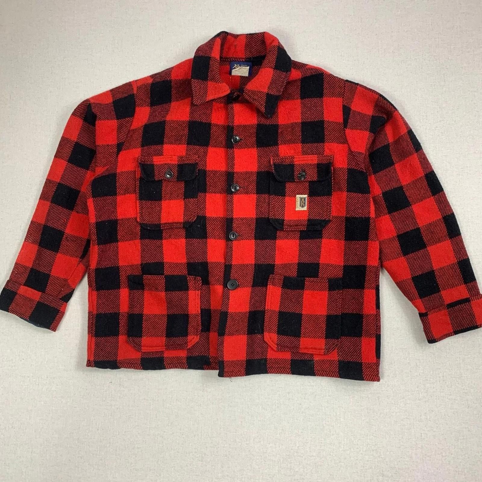 Other Buffalo Plaid Button Down Wool Jacket Regent Chemise S 70s Size US S / EU 44-46 / 1 - 1 Thumbnail