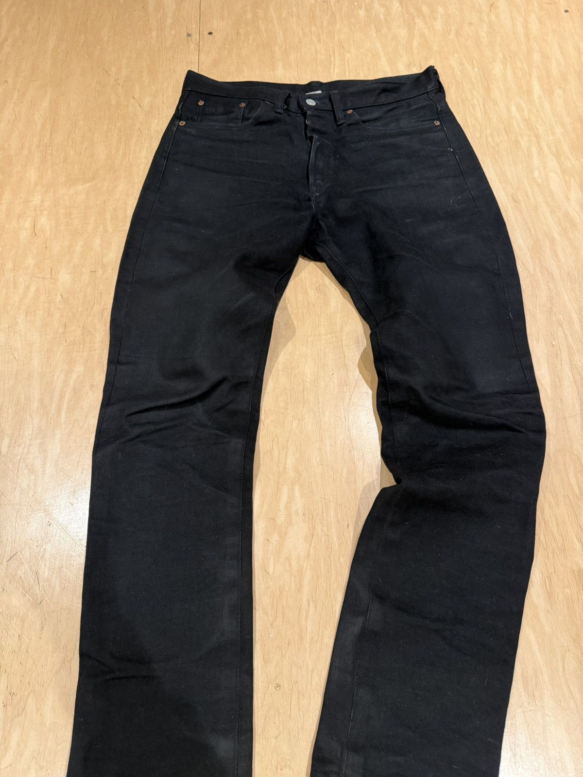 RRL Ralph Lauren RRL ralph lauren Slim Fit Black Selvedge Jean 31x32 Size US 31 - 3 Thumbnail