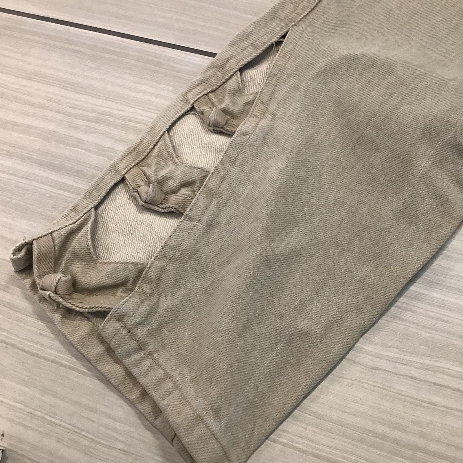 Other 90s Girls tan knot leg Jeans Size 27" / US 4 / IT 40 - 5 Thumbnail