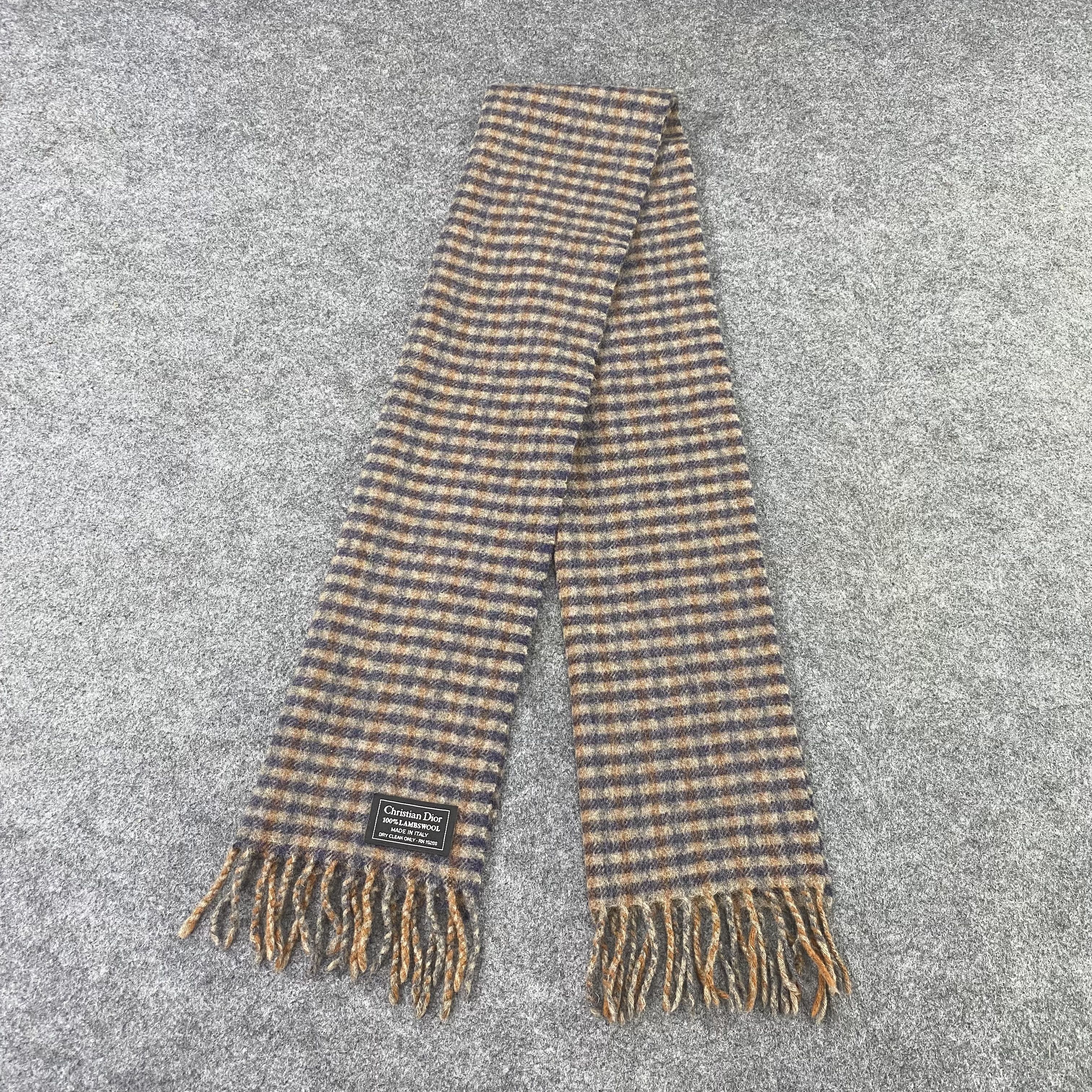 Christian Dior Monsieur Christian Dior Scarf / Muffler / Neckwear -T1112 Size ONE SIZE - 4 Thumbnail