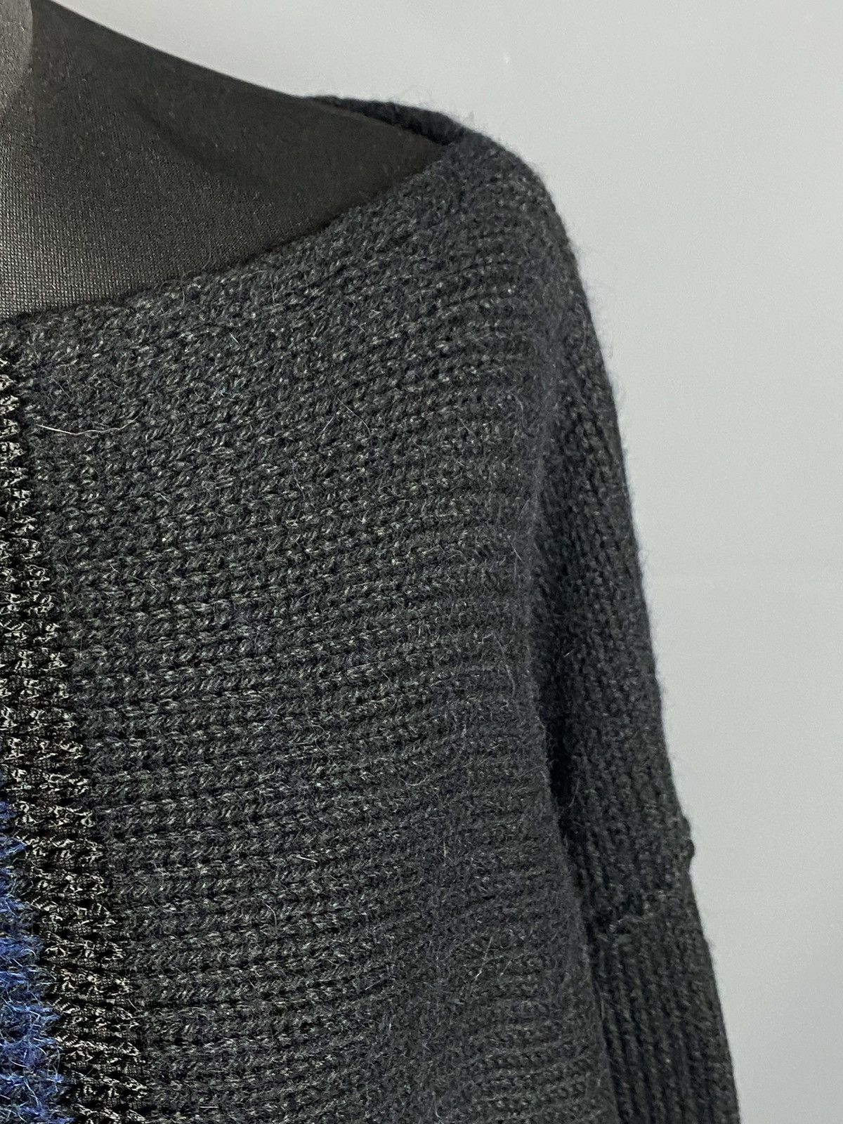 Sarah Pacini Sarah Pacini Alpaca Merino Sweater Colorblock Oversized Knit Size ONE SIZE - 9 Thumbnail