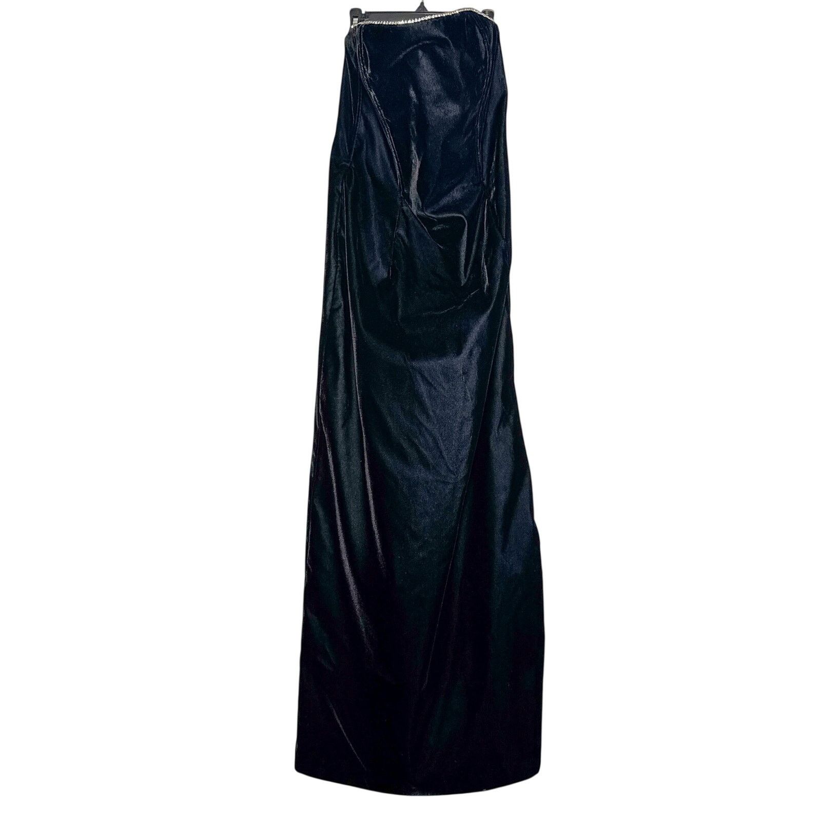 Jessica McClintock × Vintage Jessica McClintock Gunne Sax Black Velvet Evening Gown Sz 9 Size M / US 6-8 / IT 42-44 - 3 Thumbnail